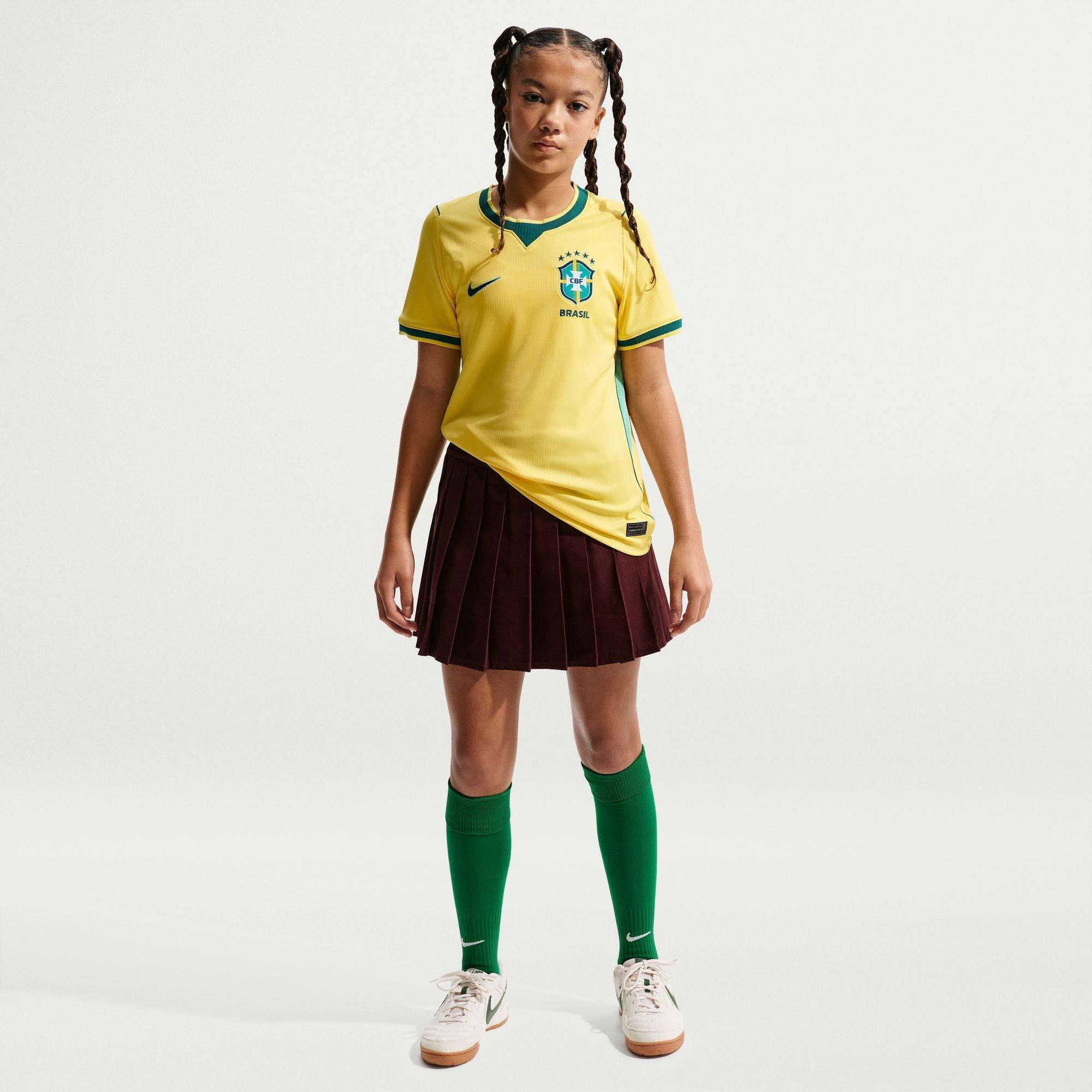 Geel/Blauw - Nike - Kids' Brazil International Football Shirt - 7