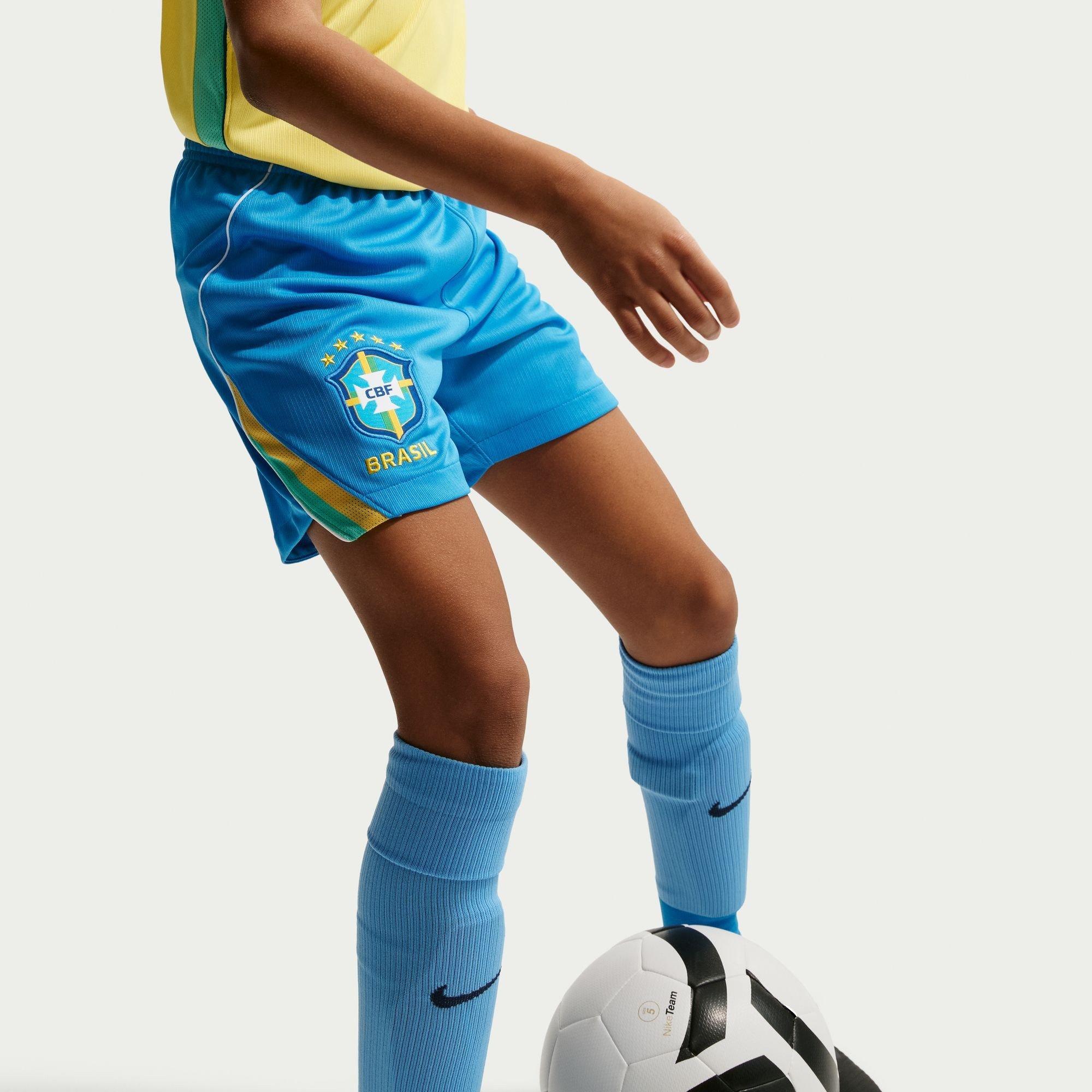 Blu/Bianco - Nike - Kids' Brazil Football Shorts - 3