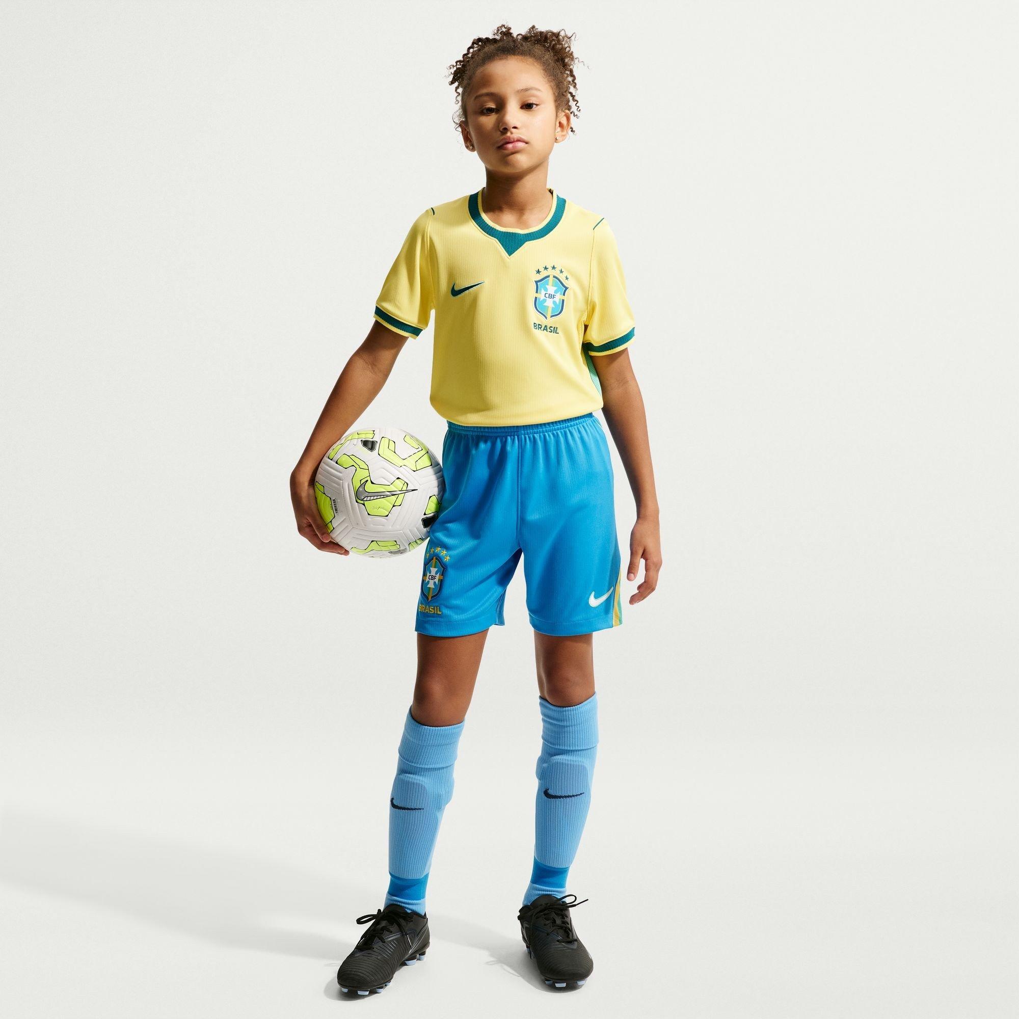 Blu/Bianco - Nike - Kids' Brazil Football Shorts - 5