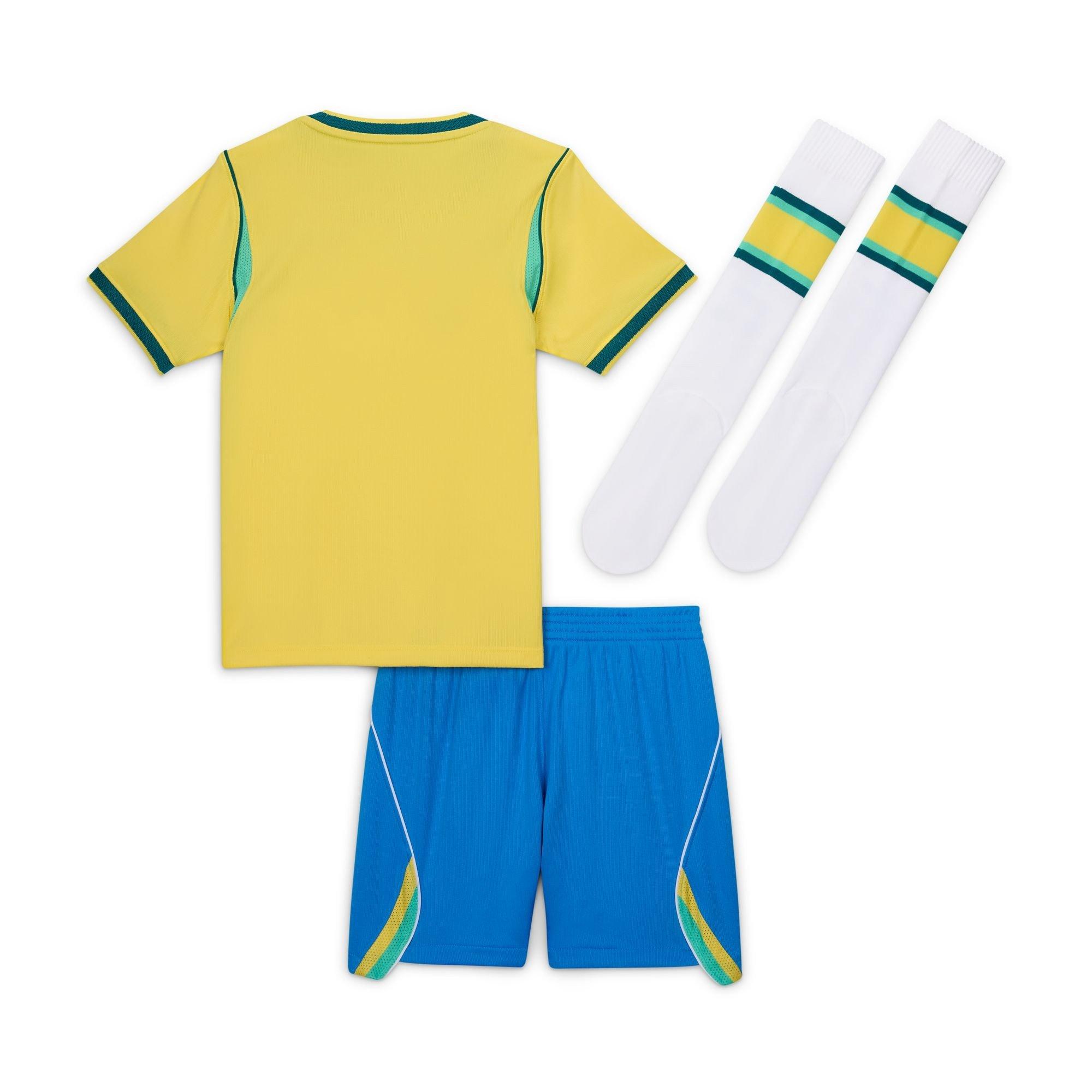 Geel/Blauw - Nike - Unisex Kids Brazil World Cup 2026 Mini Kit - 2