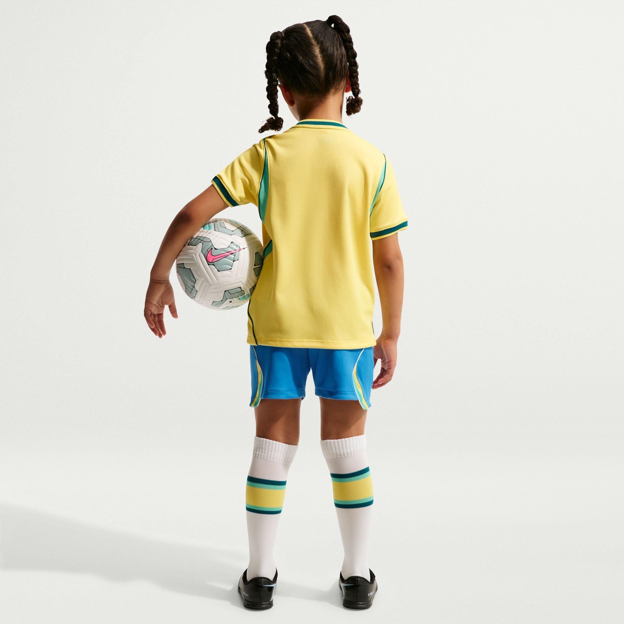 Geel/Blauw - Nike - Unisex Kids Brazil World Cup 2026 Mini Kit - 4