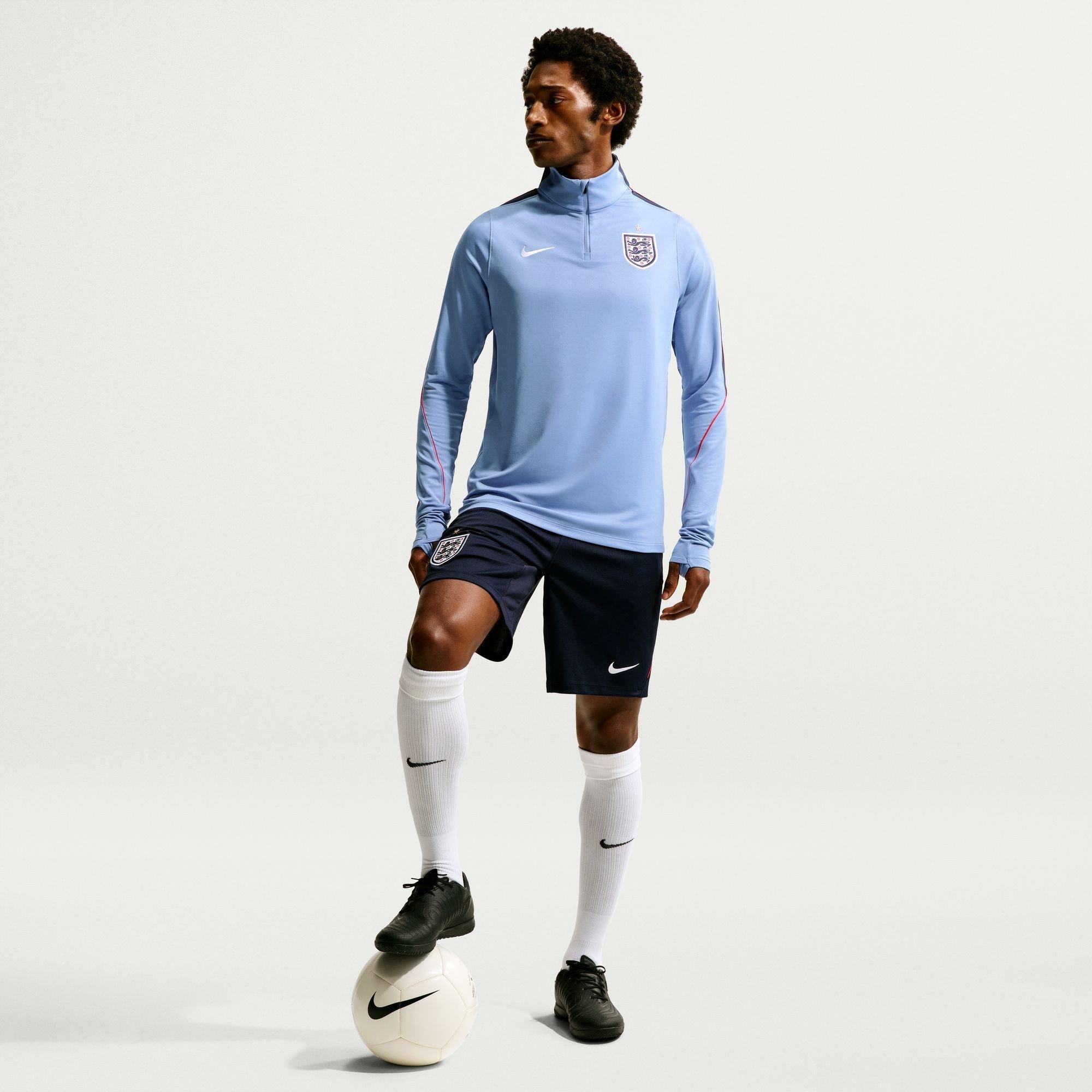 Blue/Navy - Nike - Men's England International Licensed Drill Top - 5