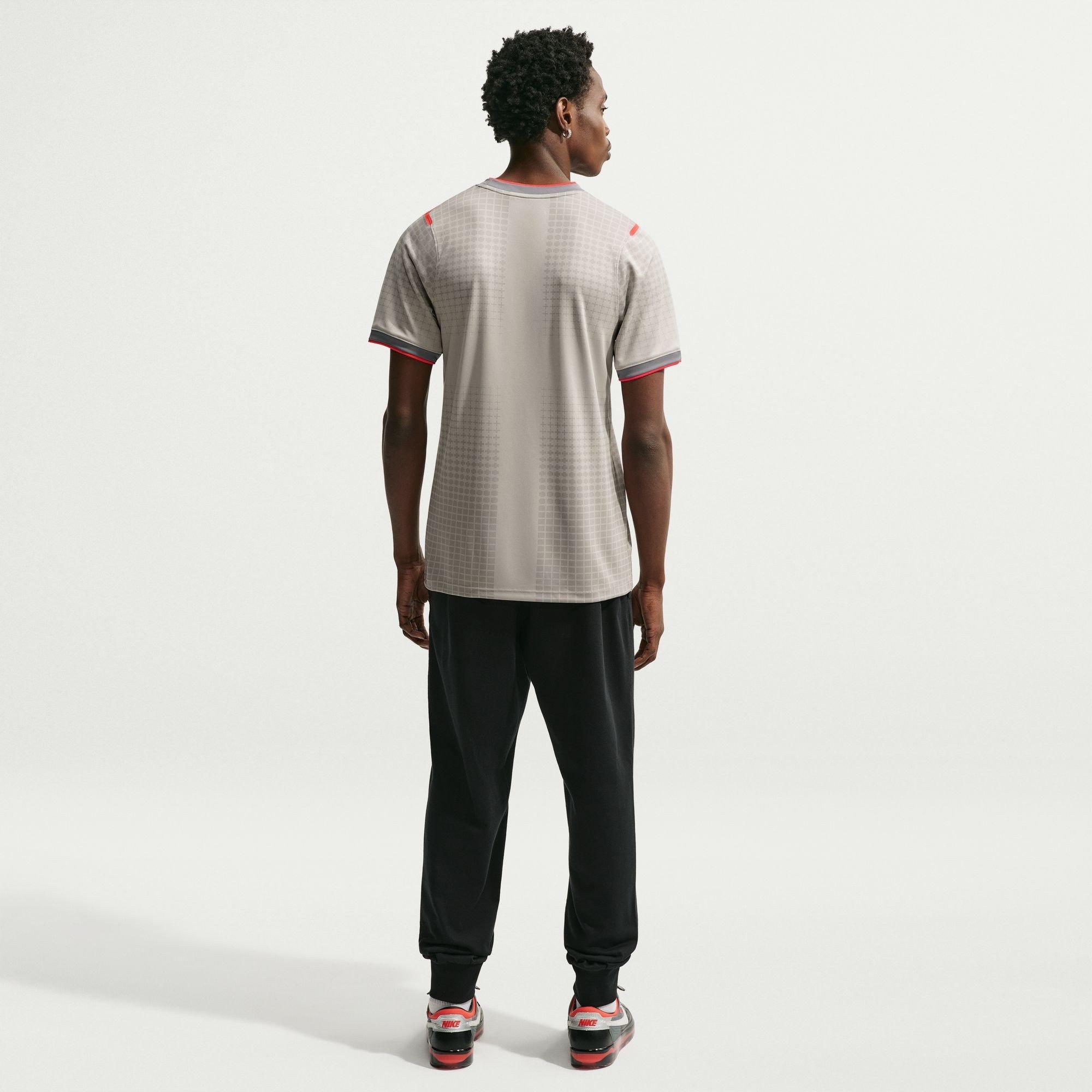 Grey/Red - Nike - Mens England x Palace 2026 Pre-Match Short Sleeve Jersey - 5