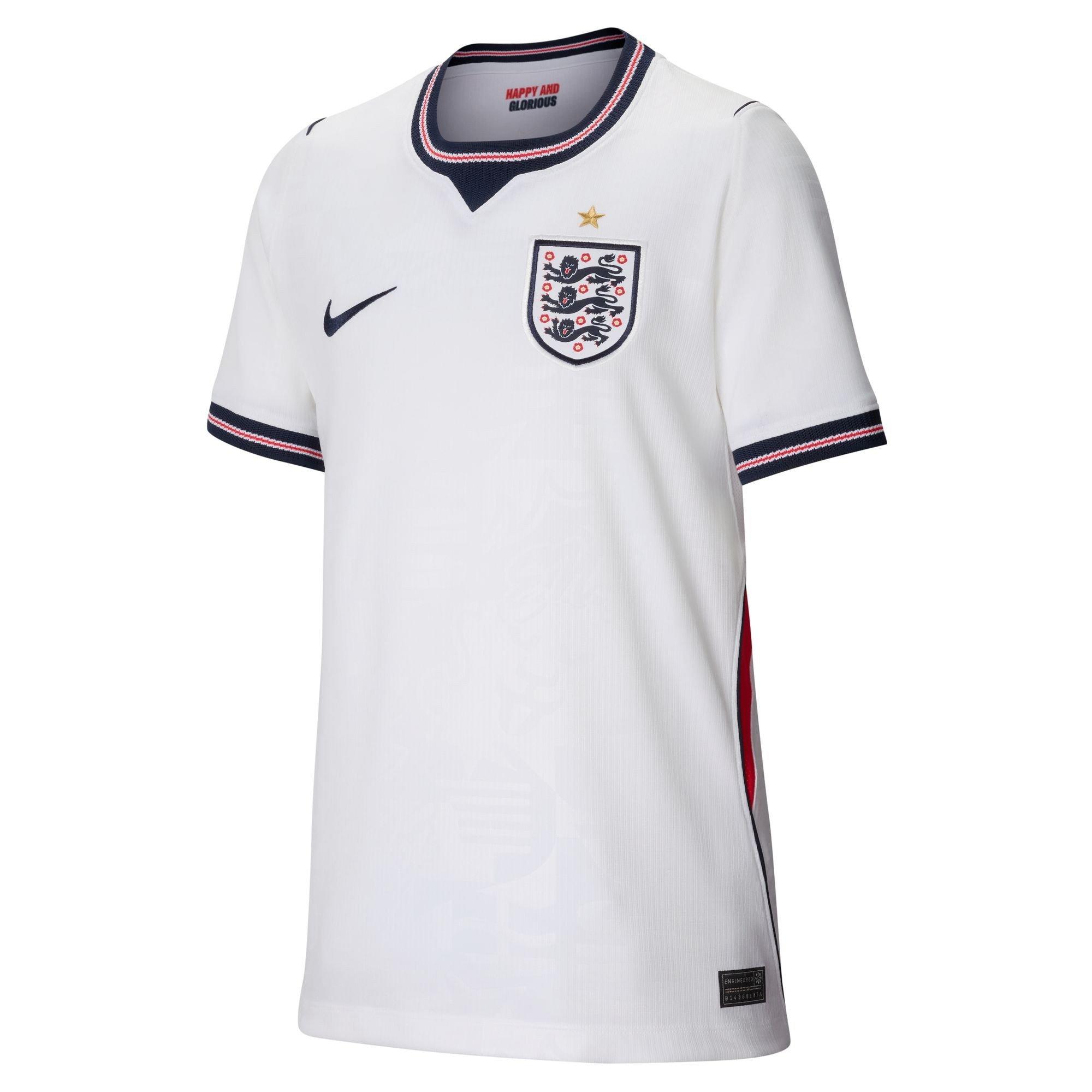 Wit/Rood - Nike - England Home Shirt World Cup 2026 Juniors - 1