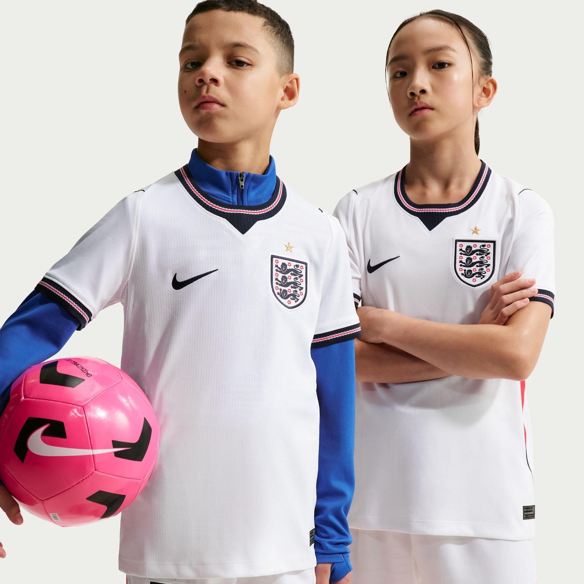 Wit/Rood - Nike - England Home Shirt World Cup 2026 Juniors - 3