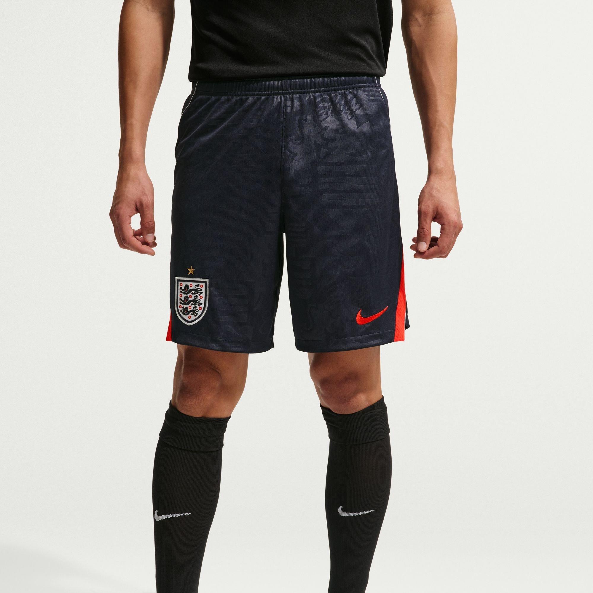 Nike Men's England Away Shorts World Cup 2026 Adults - Navy/Red - XL