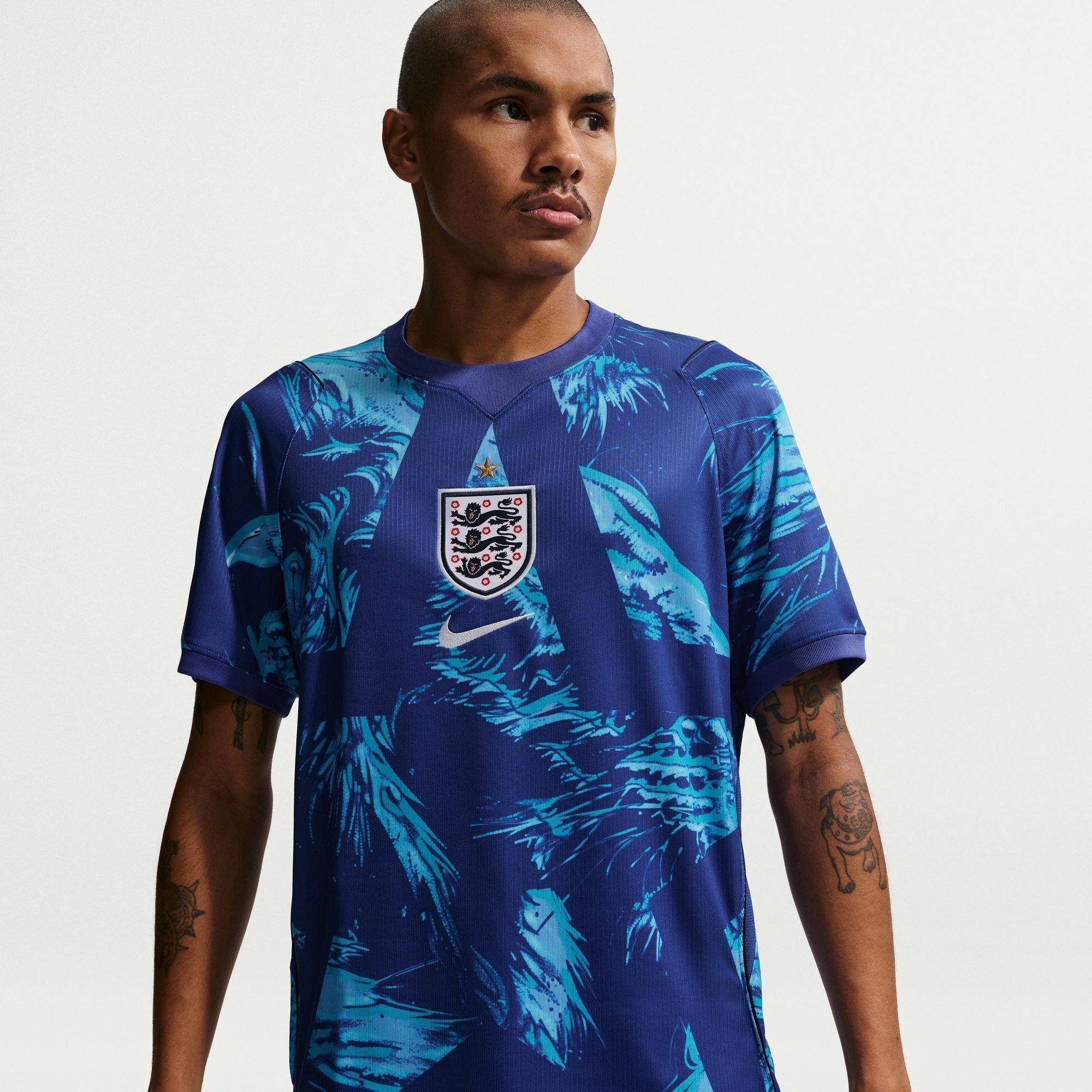 Blå/sort - Nike - England Goalkeeper Shirt World Cup 2026 Mens - 3