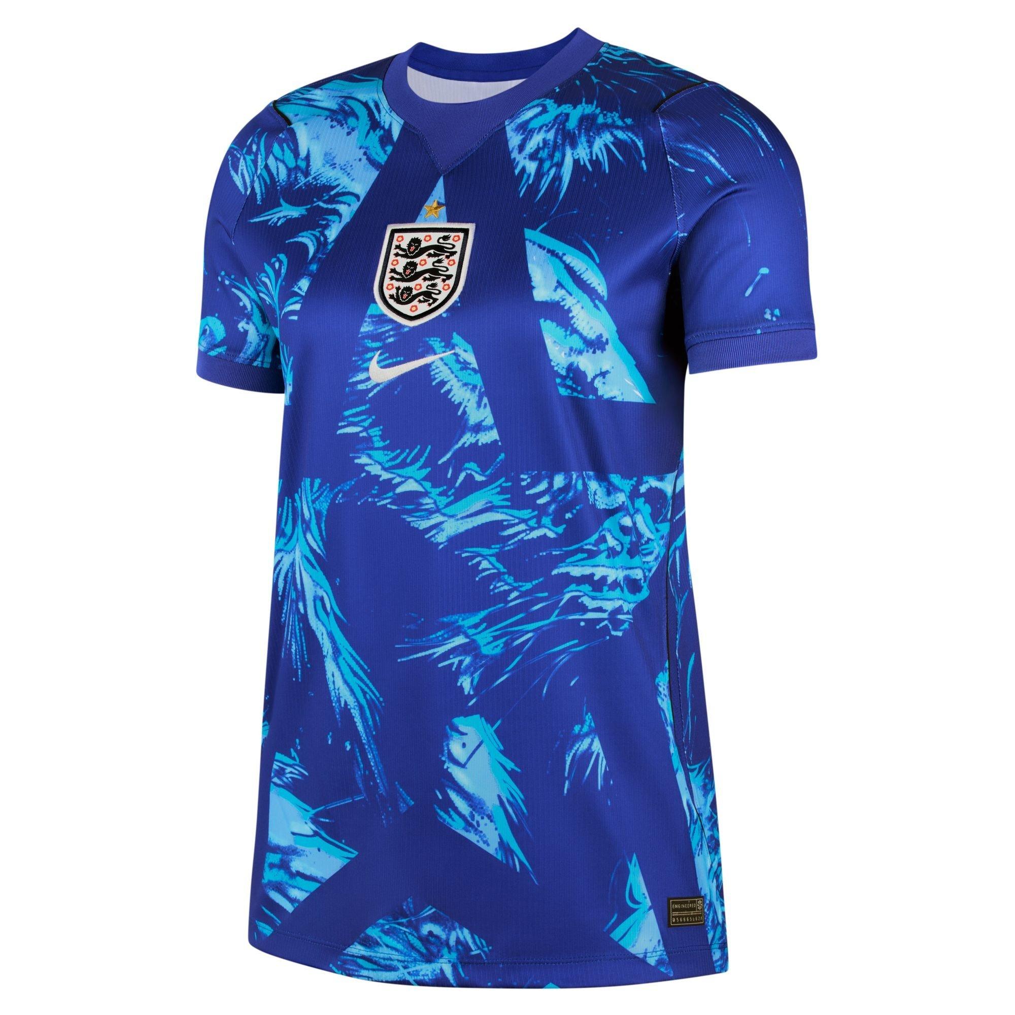 Nike Women's England Goalkeeper Shirt World Cup 2026 - Blue/Black - 12 (M)