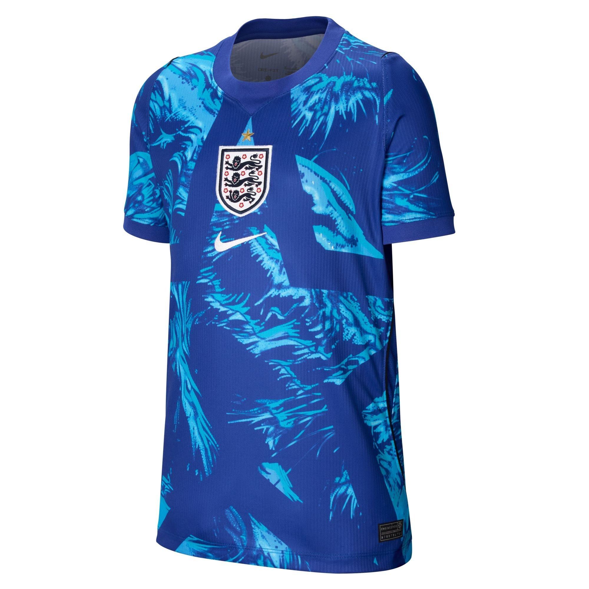 Nike Blue/Black England Goalkeeper Shirt World Cup 2026 Juniors - 11-12 (L)