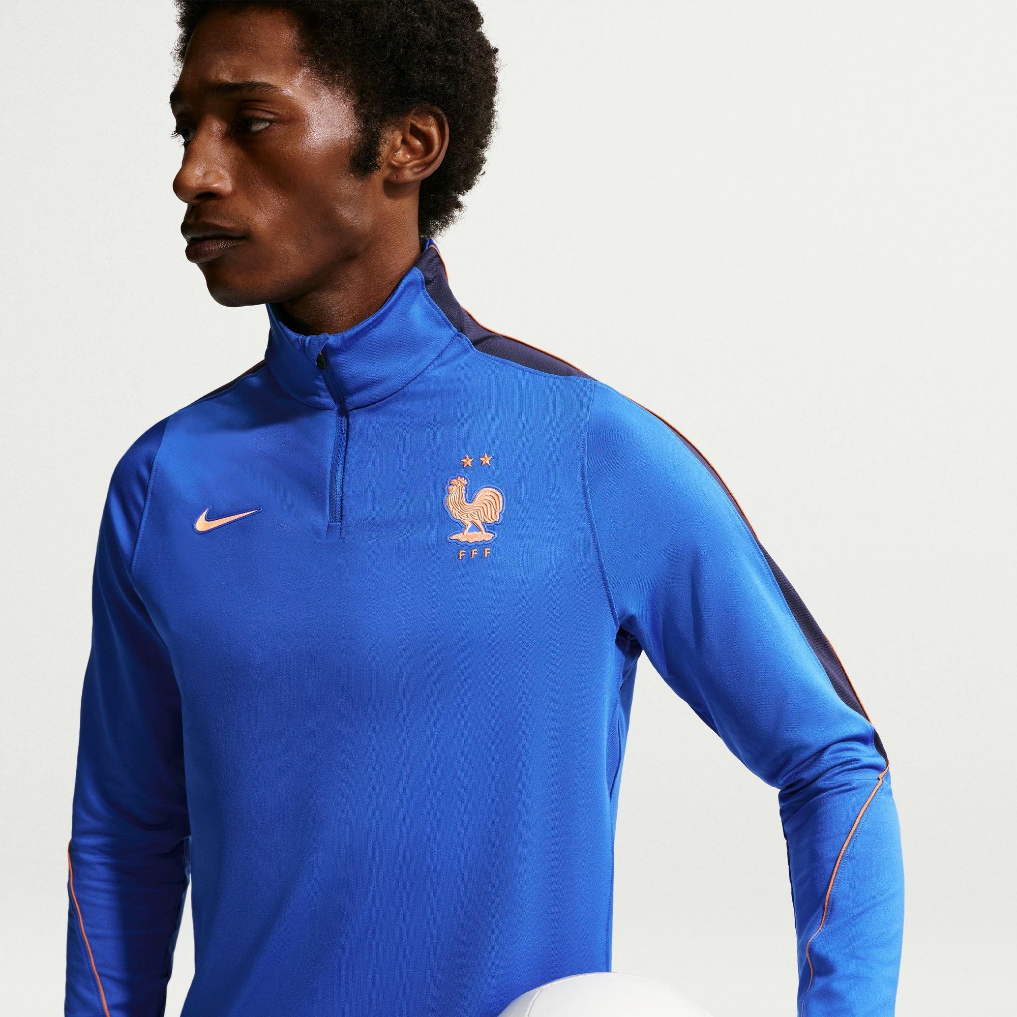 Blau/Orange - Nike - Men's France International Licensed Drill Top - 3