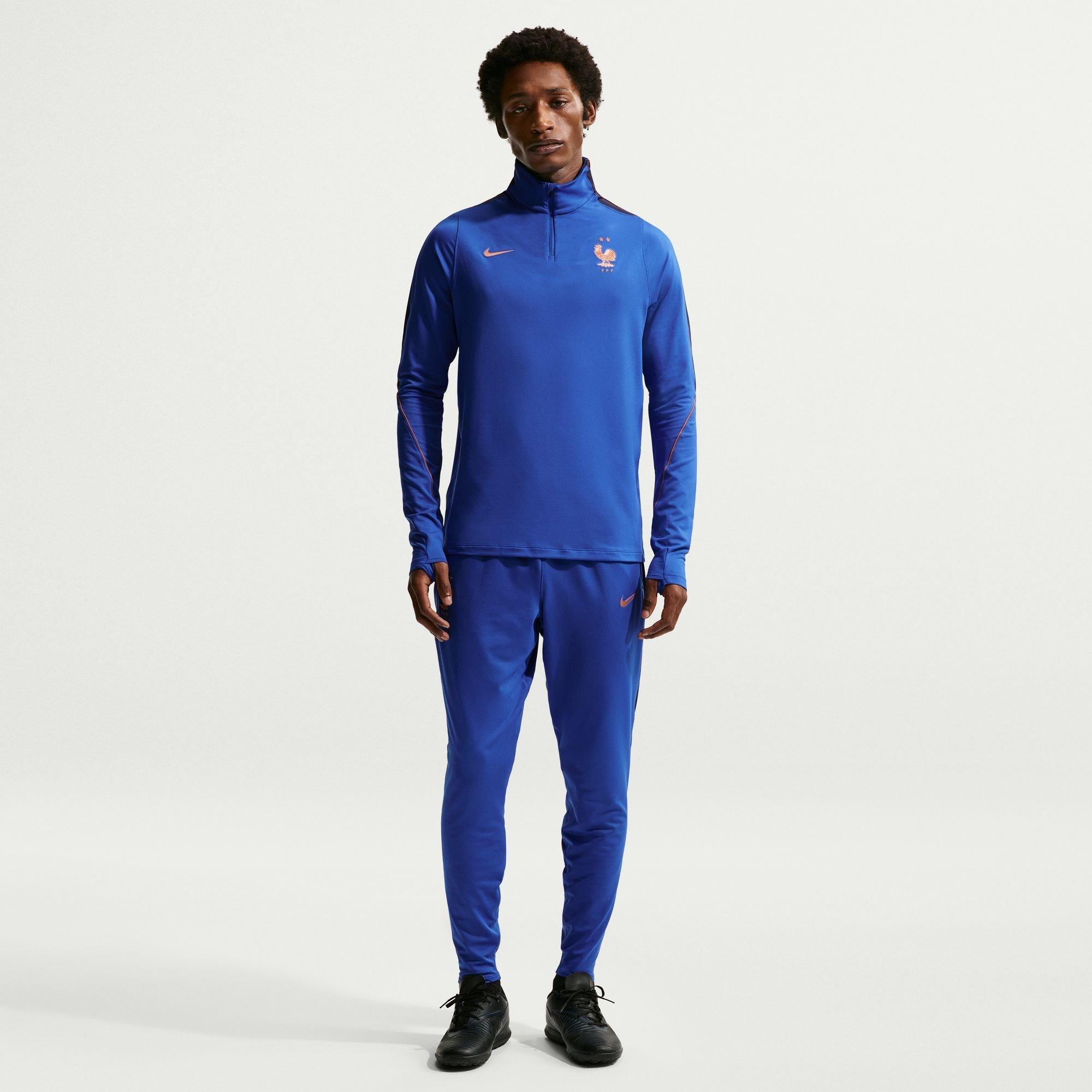 Blau/Orange - Nike - Men's France International Licensed Drill Top - 5