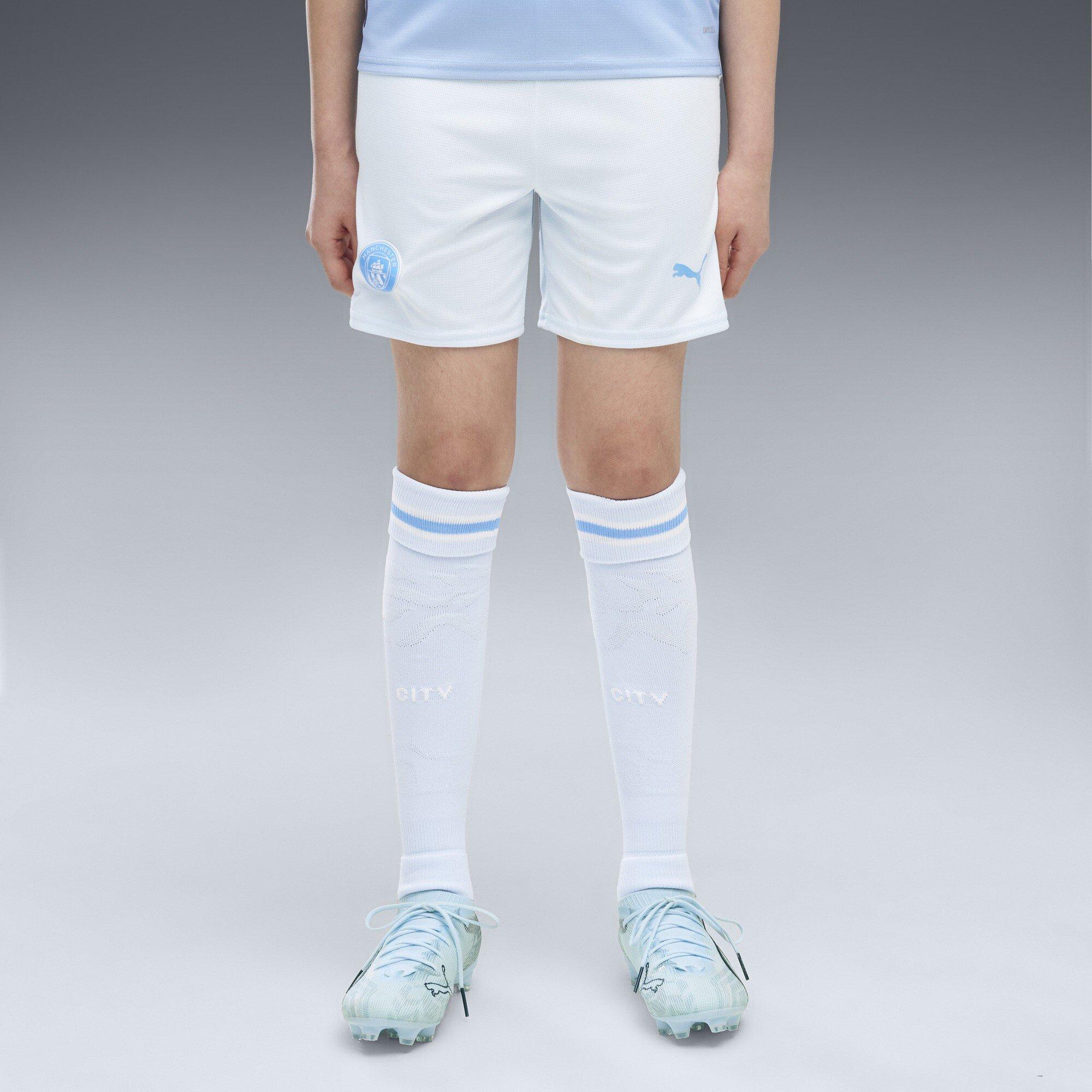 White/Blue - Puma - Manchester City Home Short 2026/27 Juniors - 3