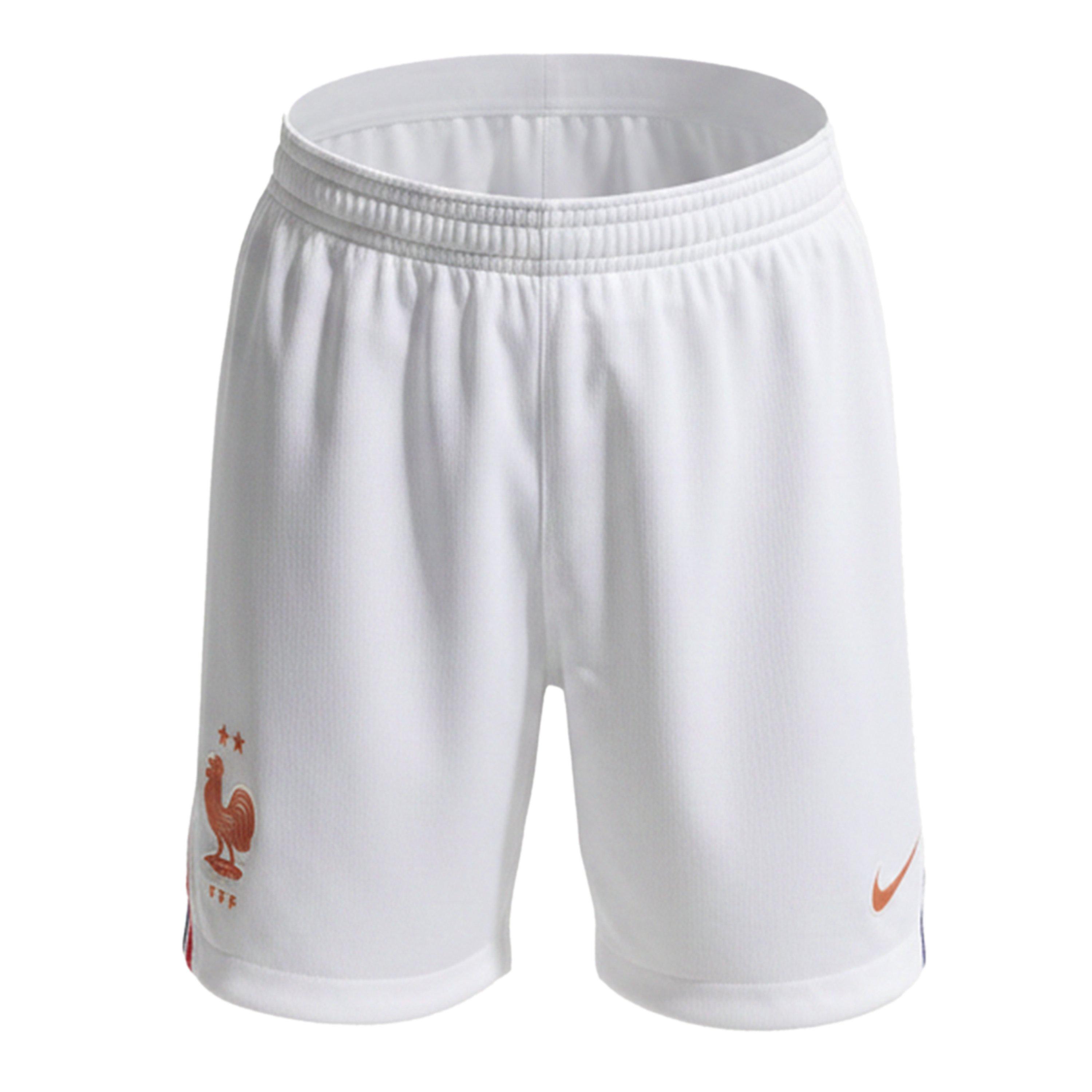 Nike Boys Kids' France Fifa World Cup 2026™ Football Shorts - White/Orange - 13 (XL)