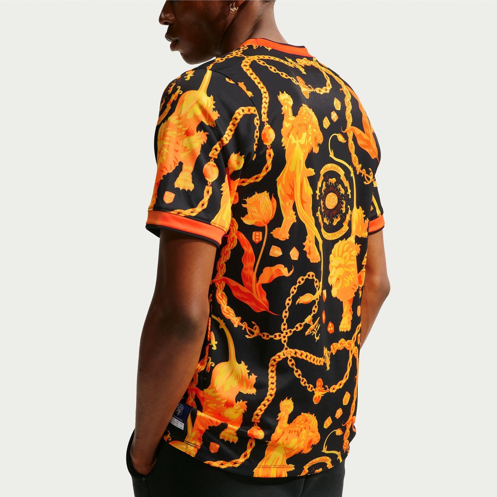 Sort/Hvid - Nike - Mens Netherlands Pre-Match 2026 T-Shirt - 2