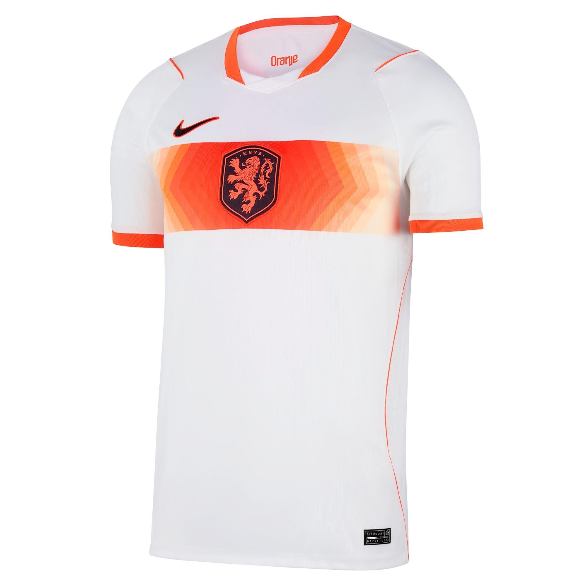 Nike Men's Netherlands Fifa World Cup 2026™ Football Shirt - White/Orange - M