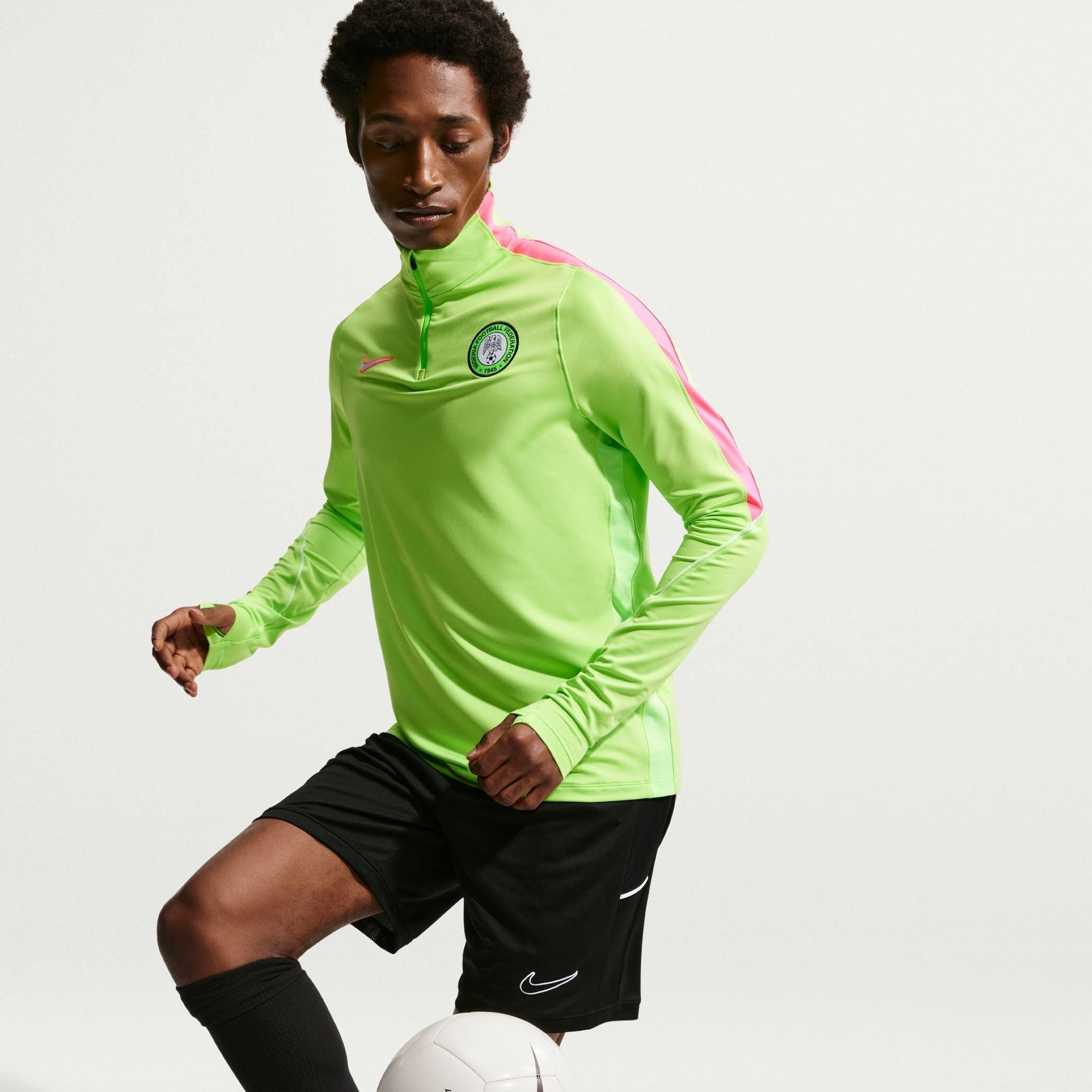Green/White - Nike - Men's Nigeria International Licensed Drill Top - 3