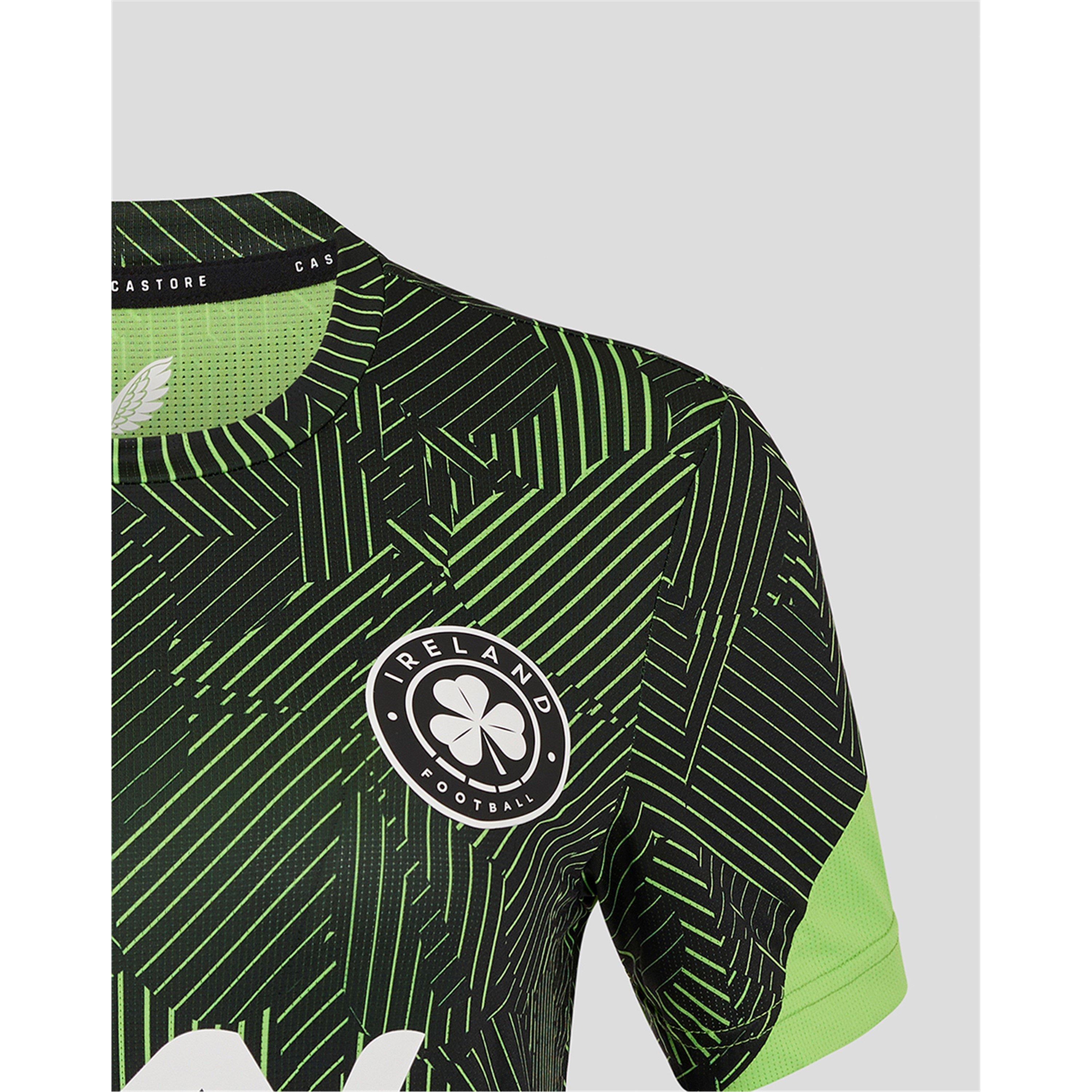 Cavier/Green - Castore - Ireland Matchday 2025 Ladies Football T-Shirt - 4