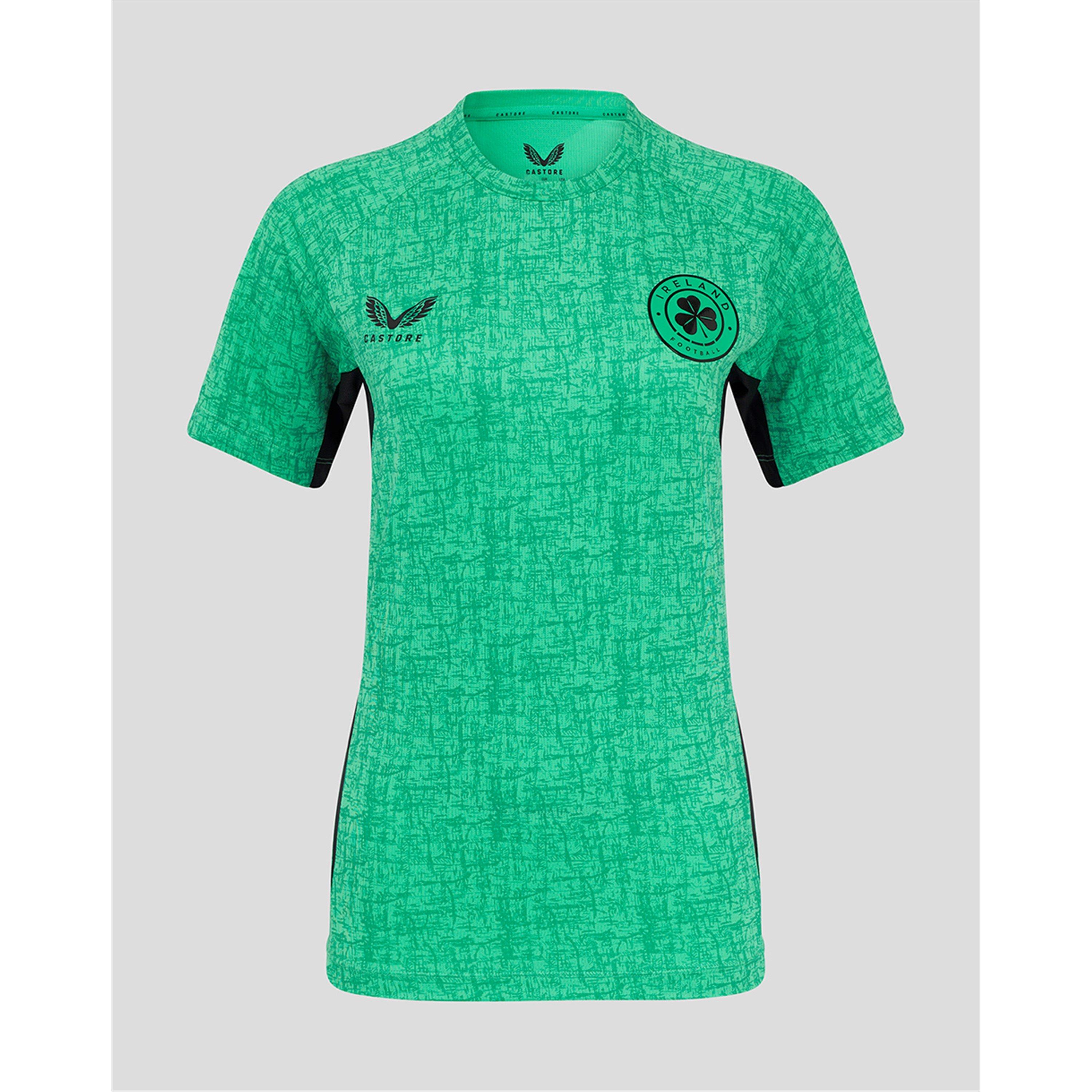 Mint/Caviar - Castore - Ireland Player  2025 Ladies Football T-Shirt - 1
