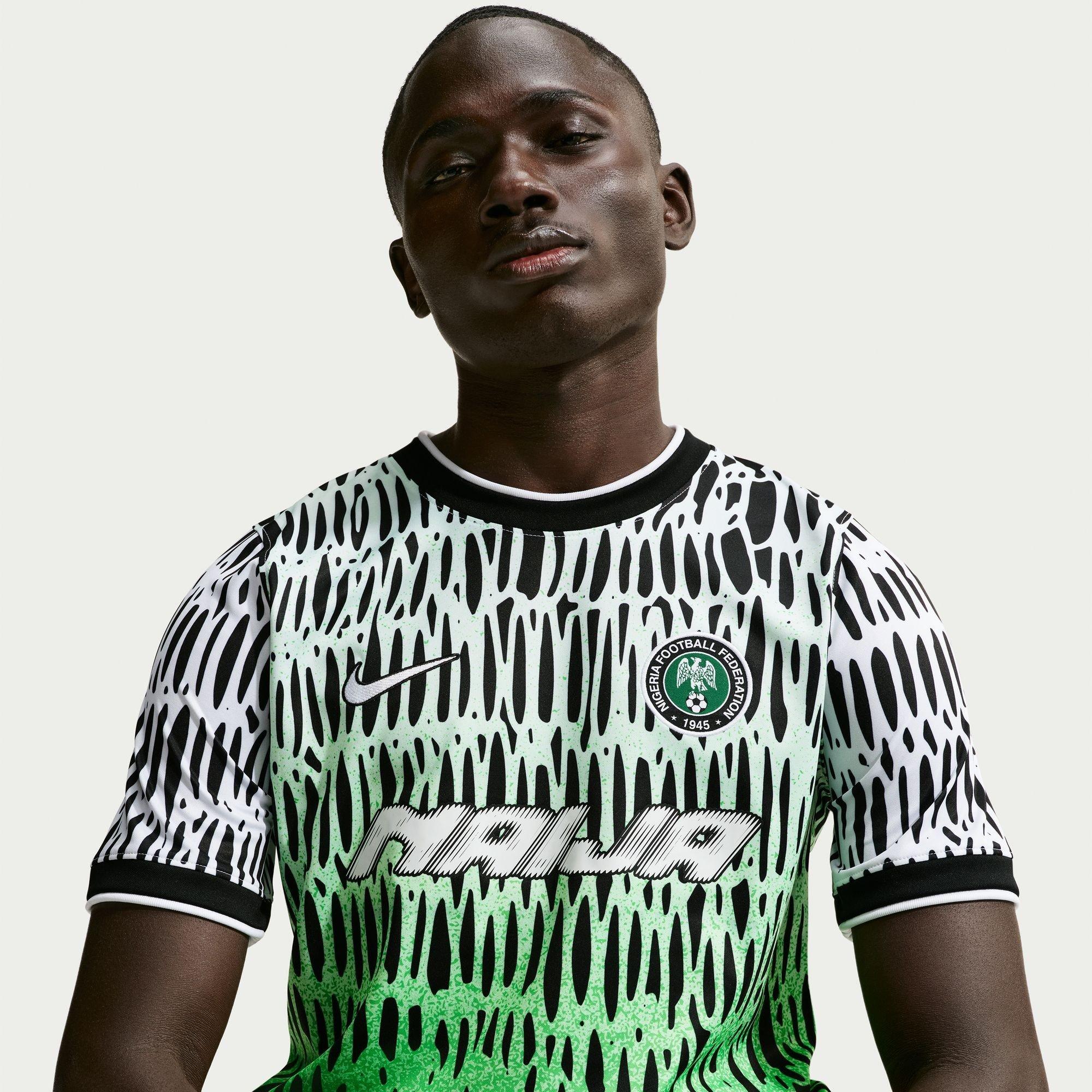 Nero/Bianco - Nike - Mens Nigeria Pre-Match 2026 T-Shirt - 3