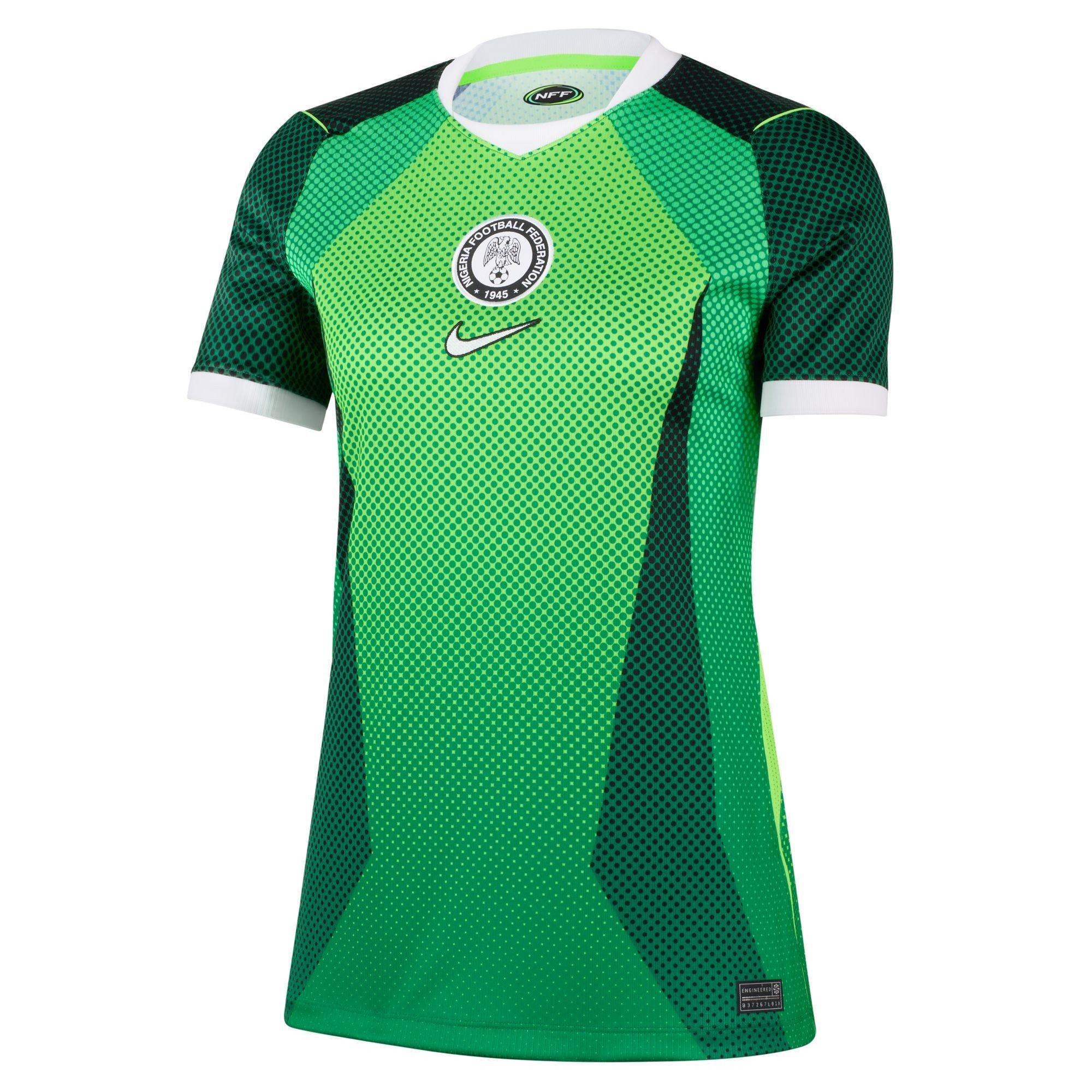 Nike Women's Nigeria 2026 Football Shirt - Green/White - 12 (M)