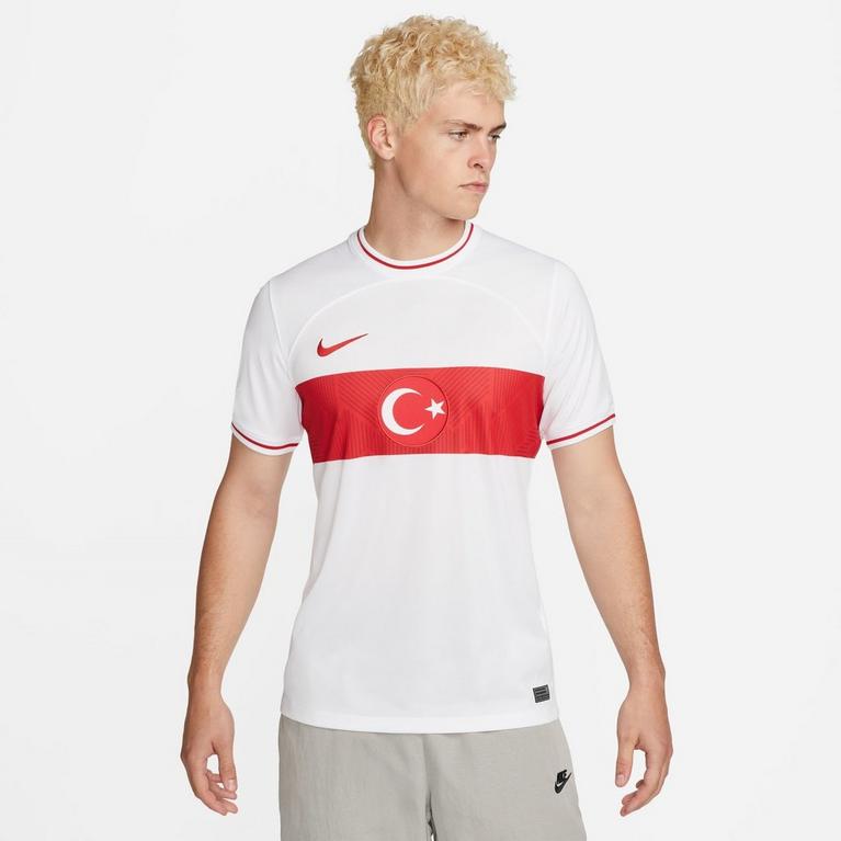 Blanco/Rojo - Nike - Turkey Home Shirt 2022/2023 Mens - 2