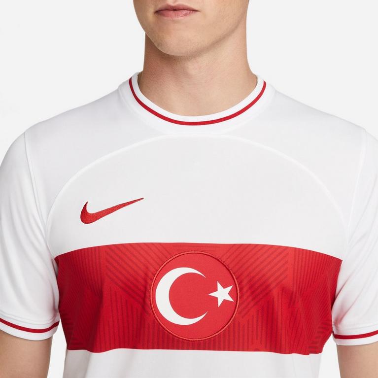 Blanco/Rojo - Nike - Turkey Home Shirt 2022/2023 Mens - 4