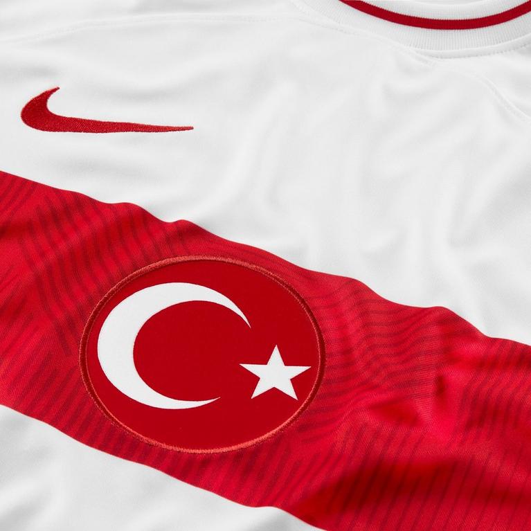Blanco/Rojo - Nike - Turkey Home Shirt 2022/2023 Mens - 8