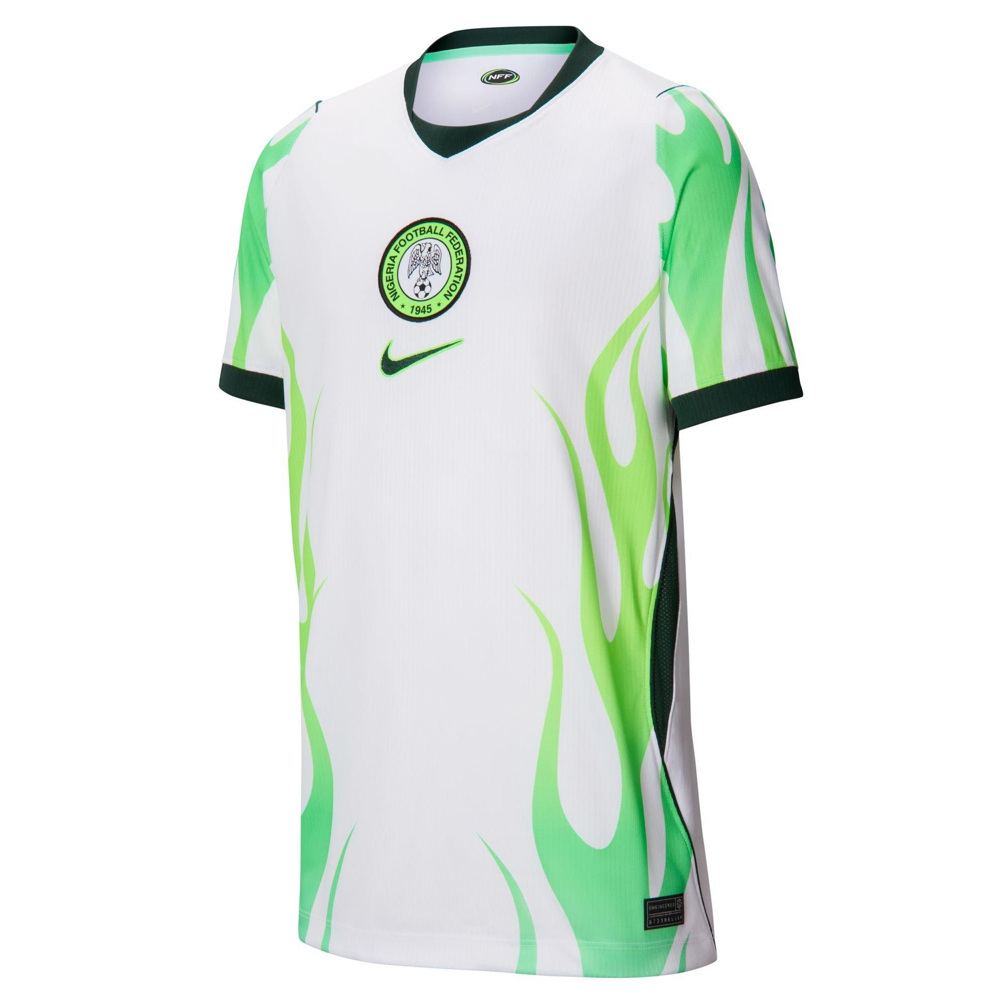 Nike Boys Kids' Nigeria Fifa World Cup 2026™ Football Shirt - White/Green - 13 (XL)