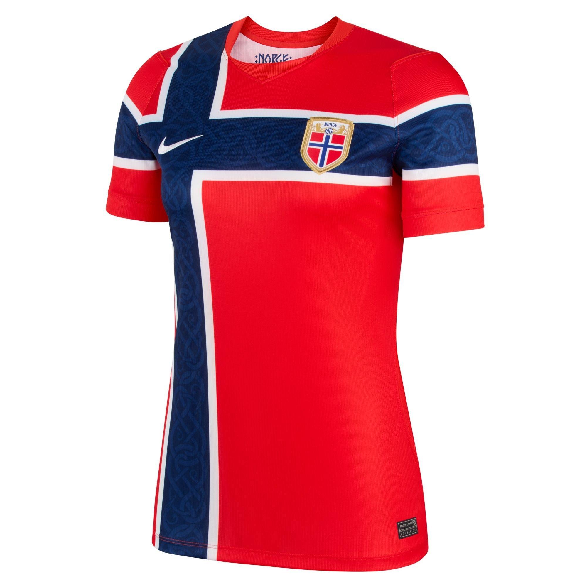 Rood/Wit - Nike - Womens FIFA Norway Home World Cup 2026™ International Football Shirt - 1