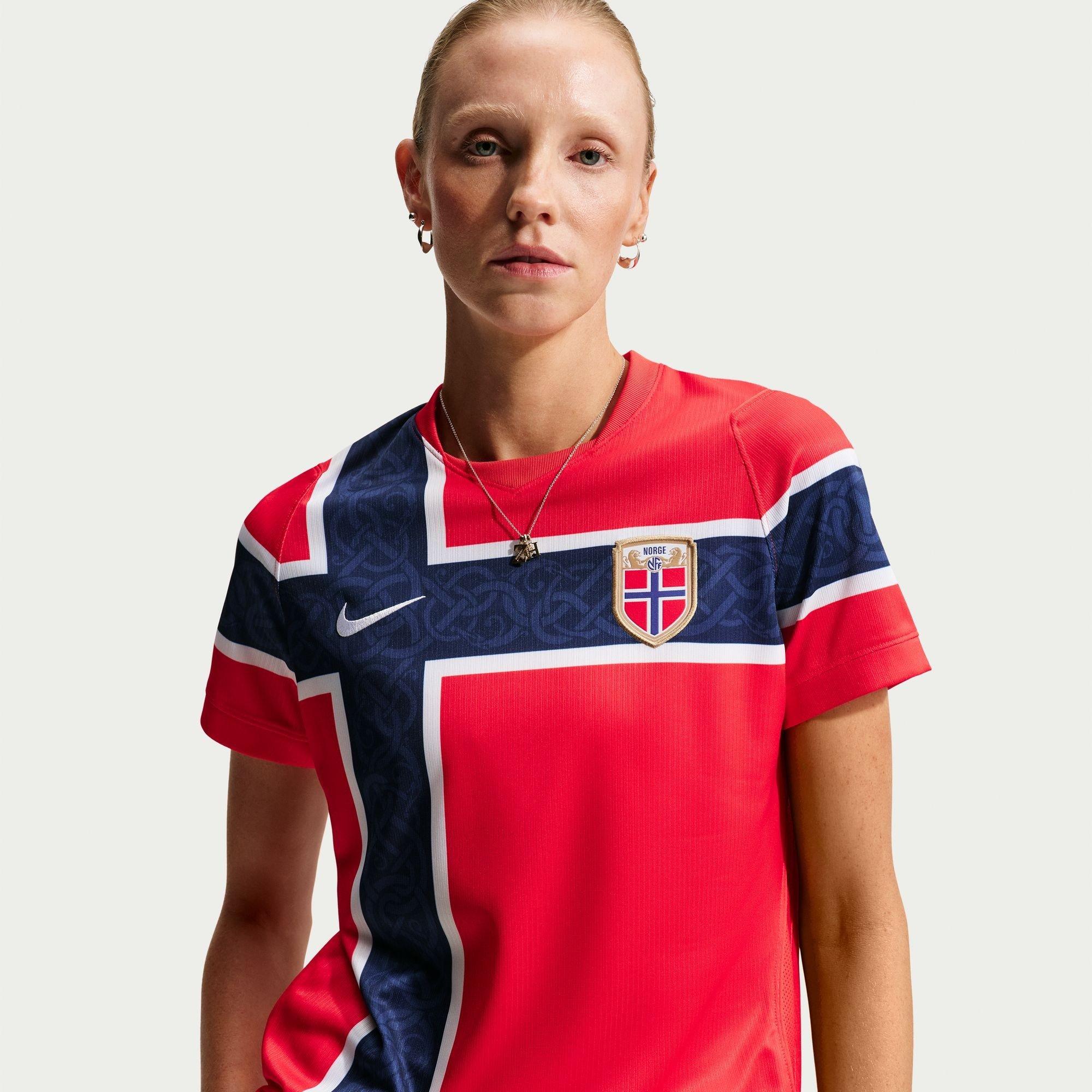 Rood/Wit - Nike - Womens FIFA Norway Home World Cup 2026™ International Football Shirt - 5
