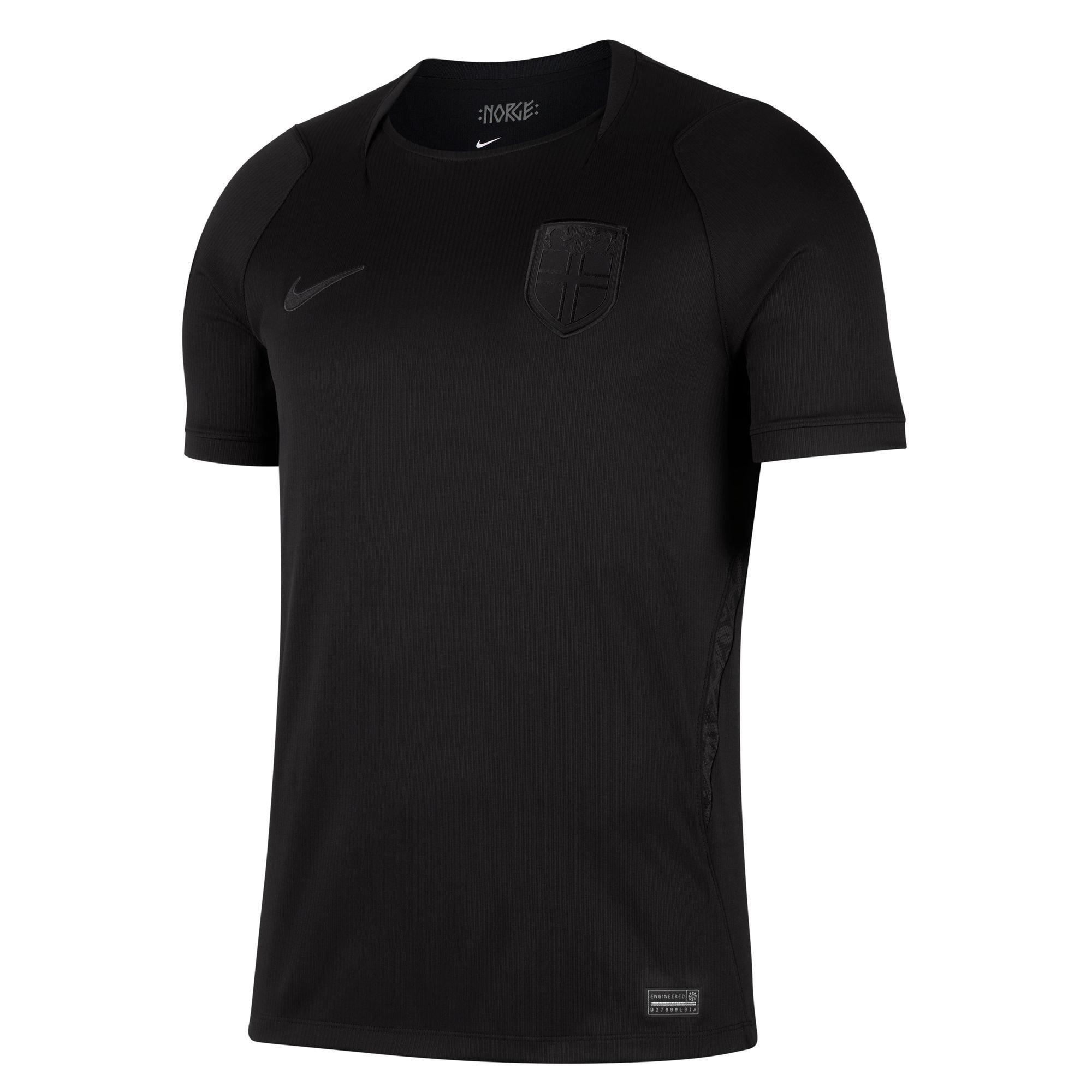 Nike Men's Norway Away Fifa World Cup 2026™ International Football Shirt - Black/Black - M