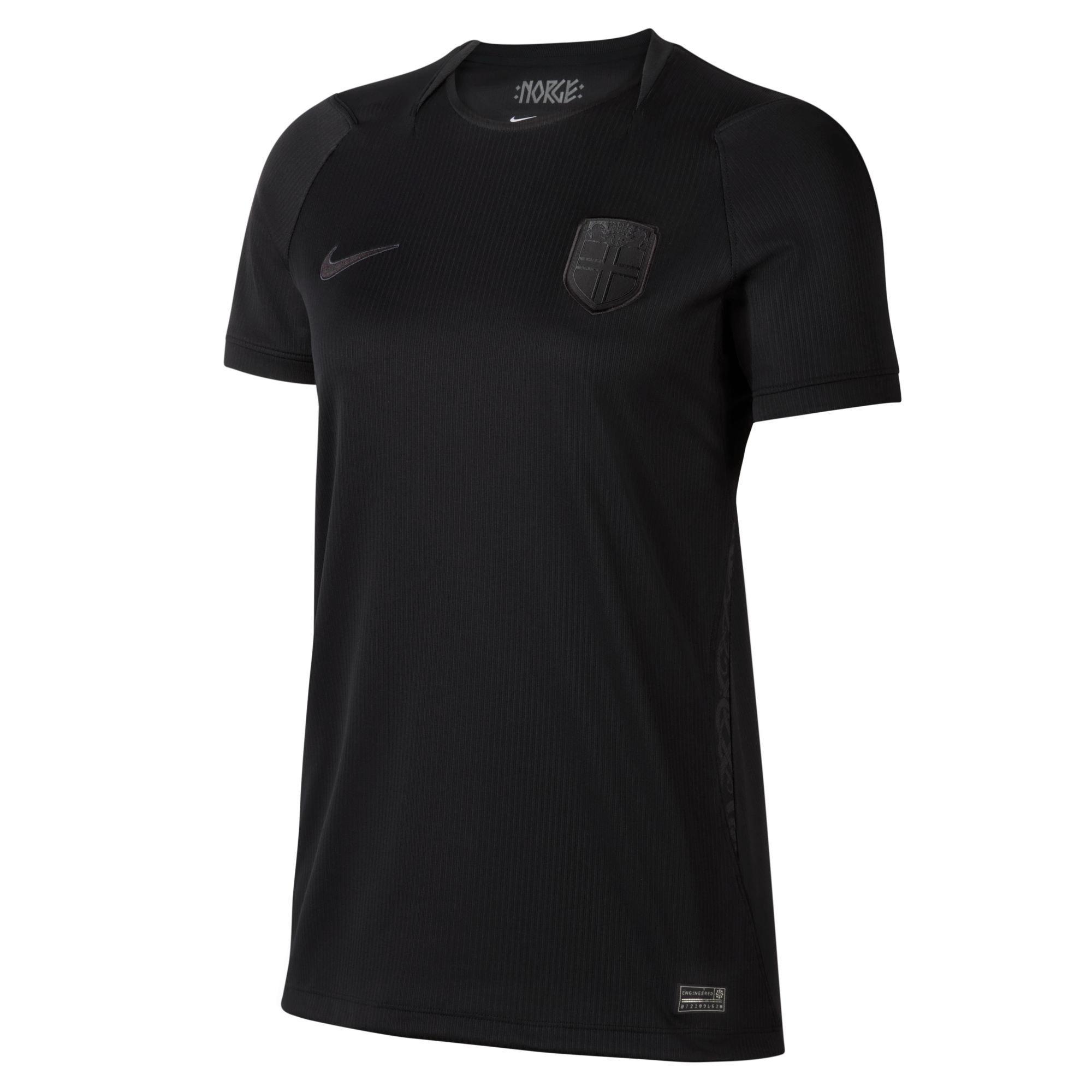 Nike Women's Norway Away Fifa World Cup 2026™ International Football Shirt - Black/Black - 12 (M)