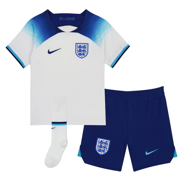 Weiß/Blau - Nike - England Home Minikit 2022 - 1