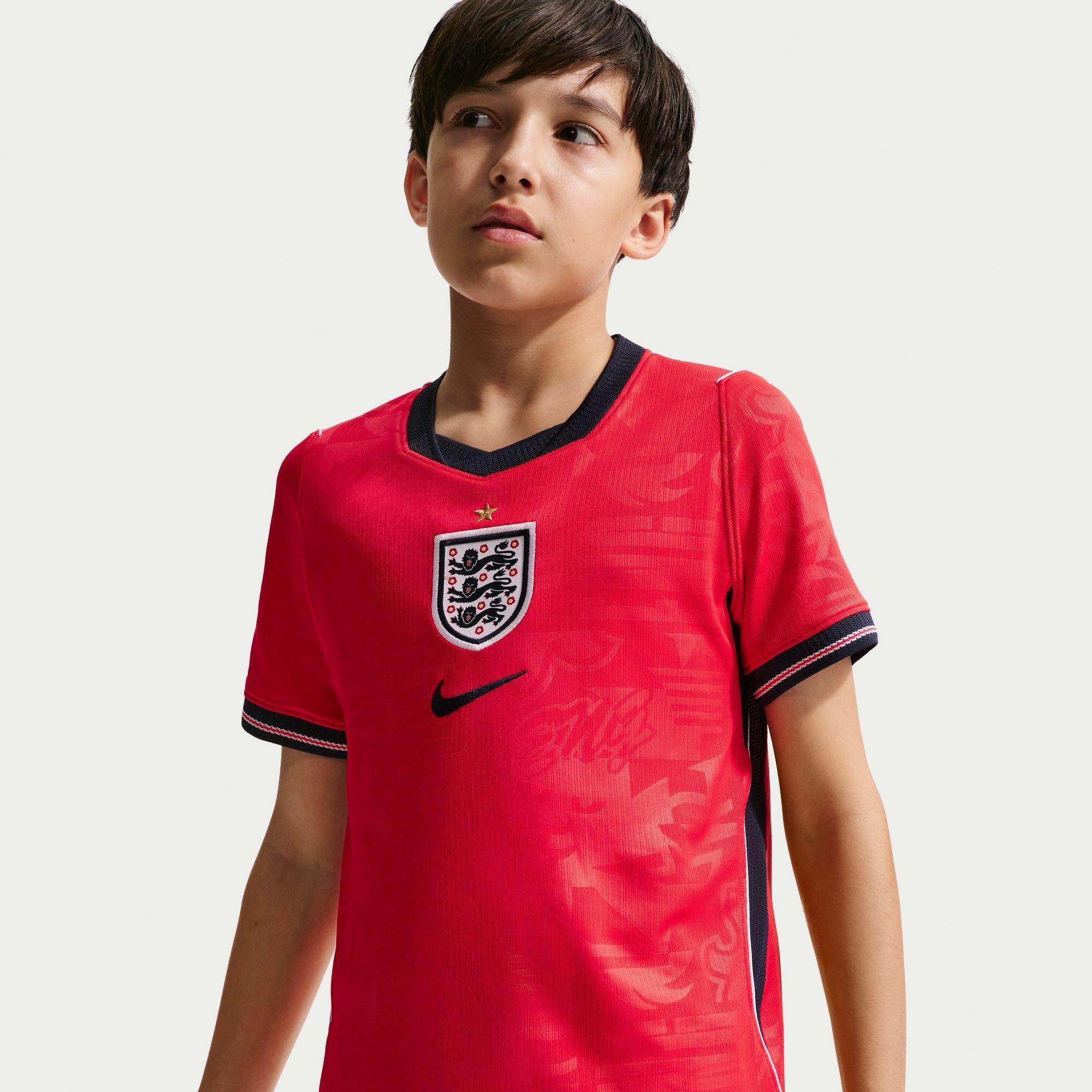 Rood/Marineblauw - Nike - Kids' England 2026 Away Football Shirt - 5