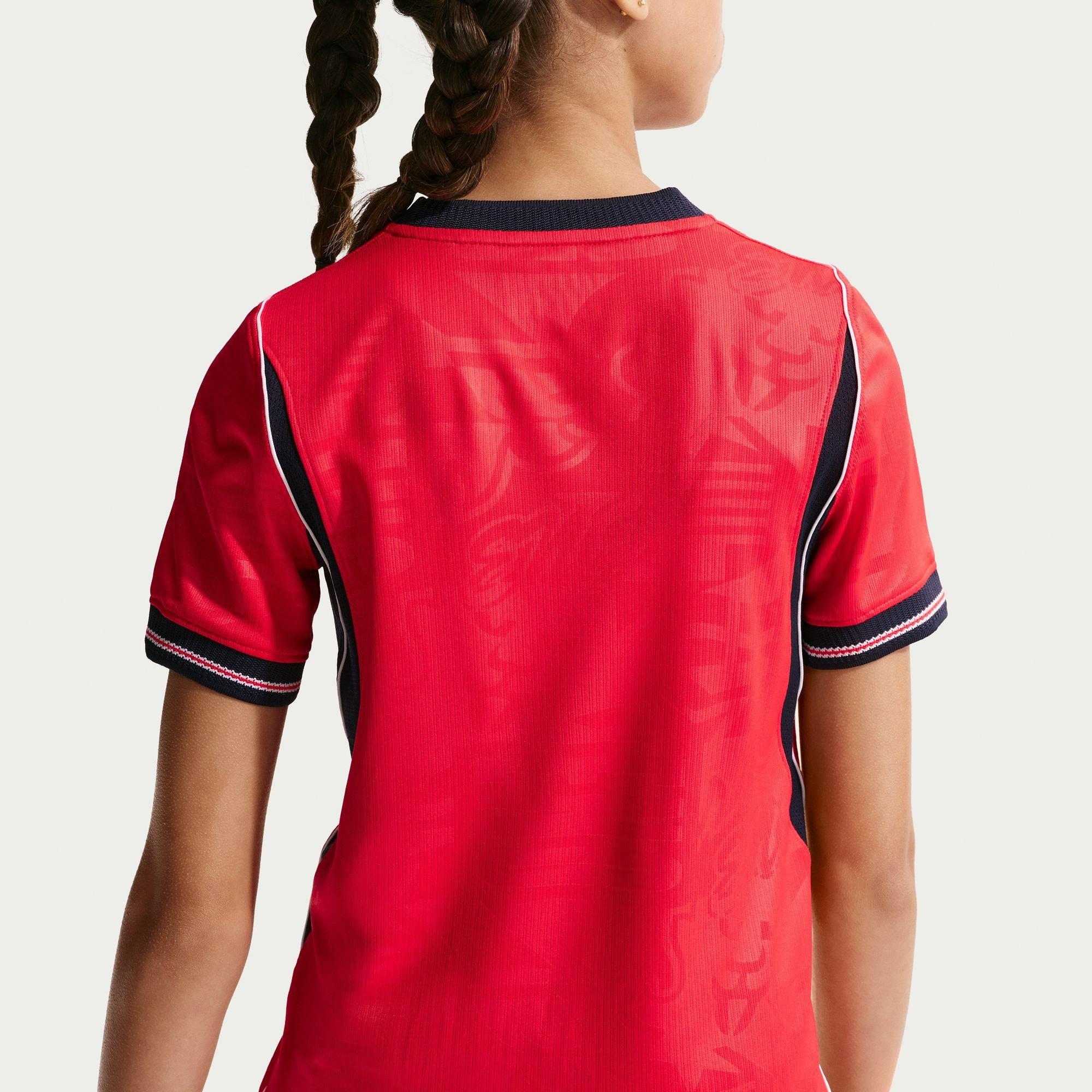 Rood/Marineblauw - Nike - Kids' England 2026 Away Football Shirt - 6
