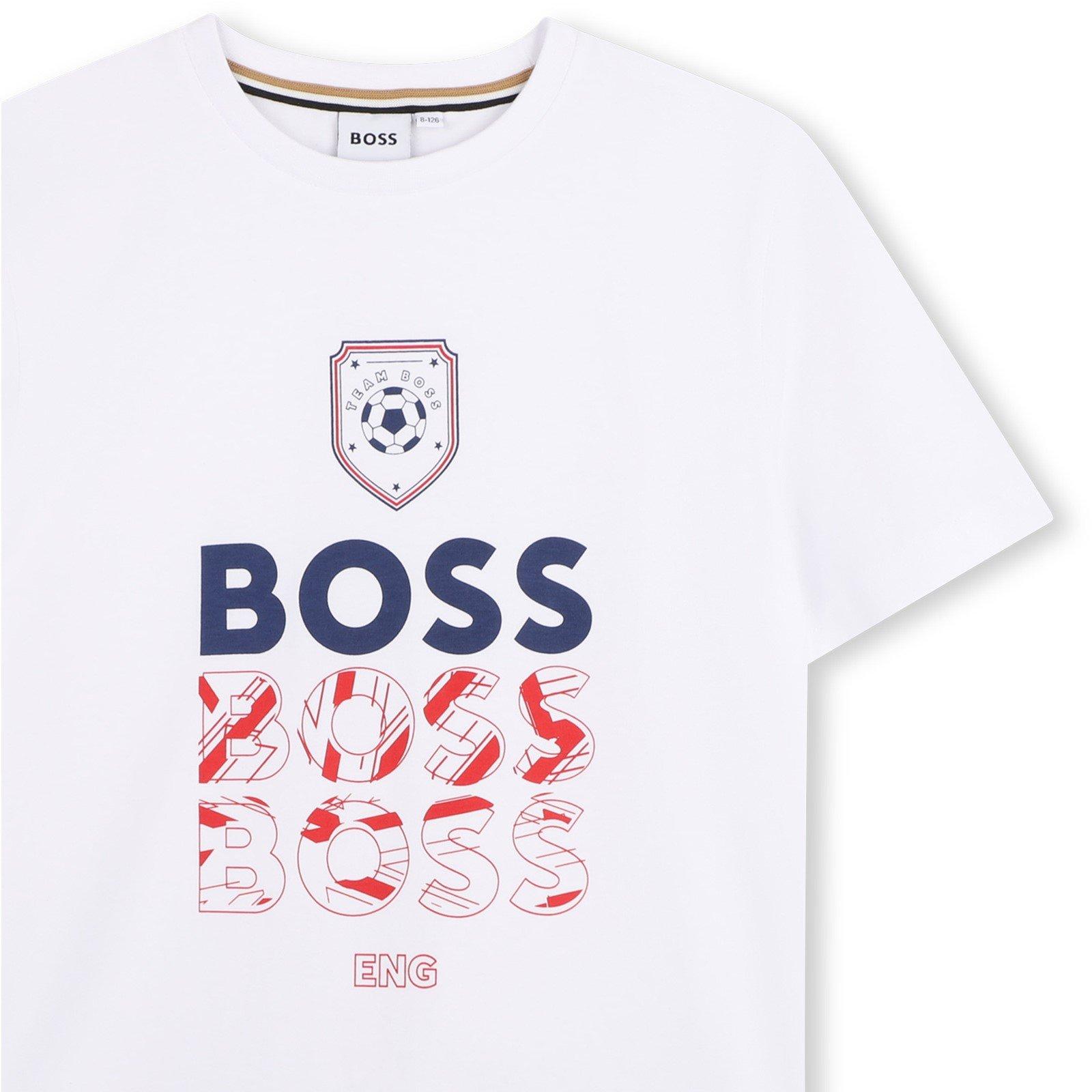White - Boss - Boss SS T Shirt Jn63 - 3