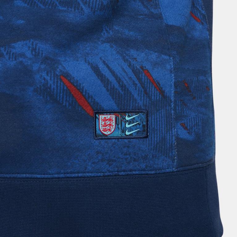 Bleu - Nike - England Men's Fleece Pullover Hoodie - 7
