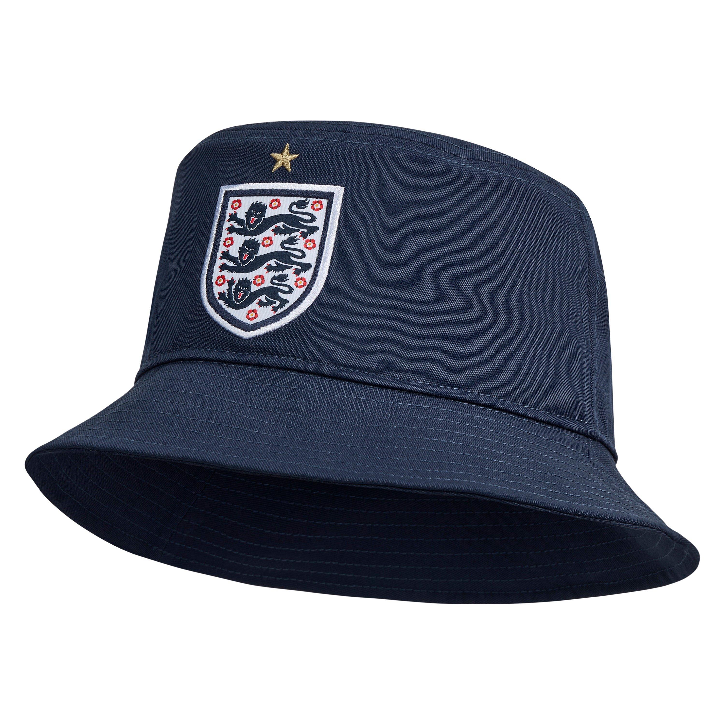 Blau/Weiß - Nike - England Bucket Hat - 1