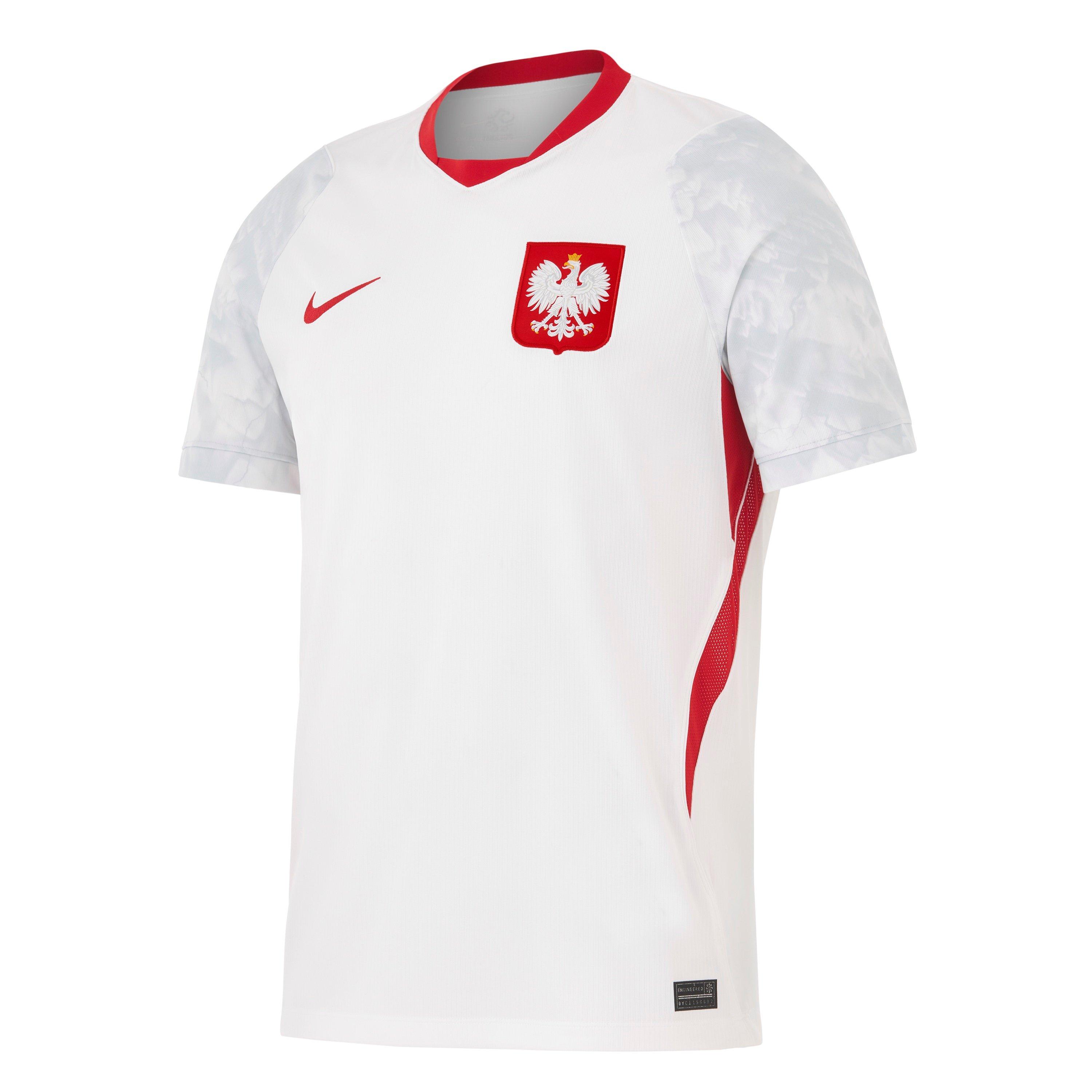 Nike  Adults Poland 2026 Football Shirt - White/Red - M