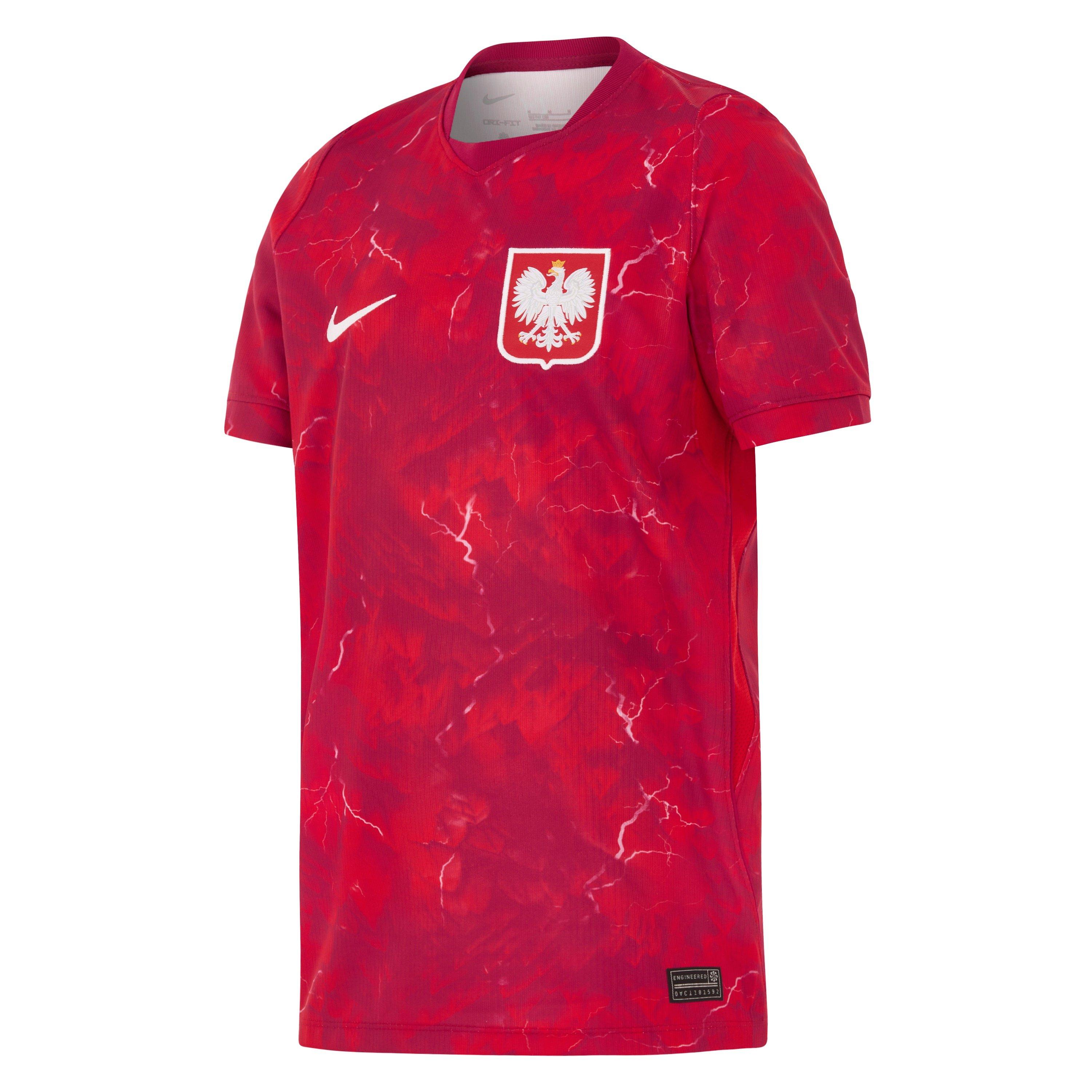 Nike  Kids Kids' Poland 2026 Football Shirt - Red/White - 9-10 (M)