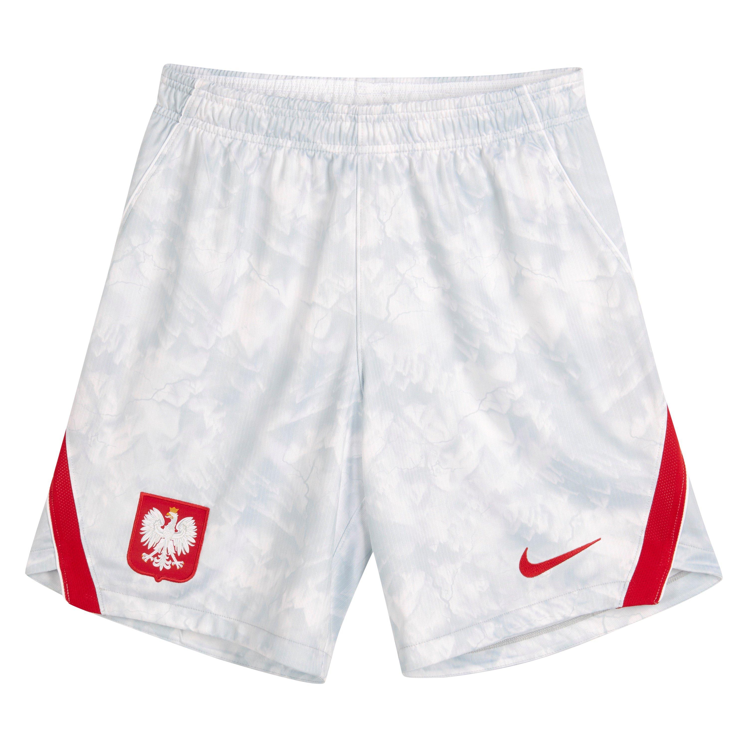 Weiß/Rot - Nike - Unisex Adults Poland Football Shorts - 2