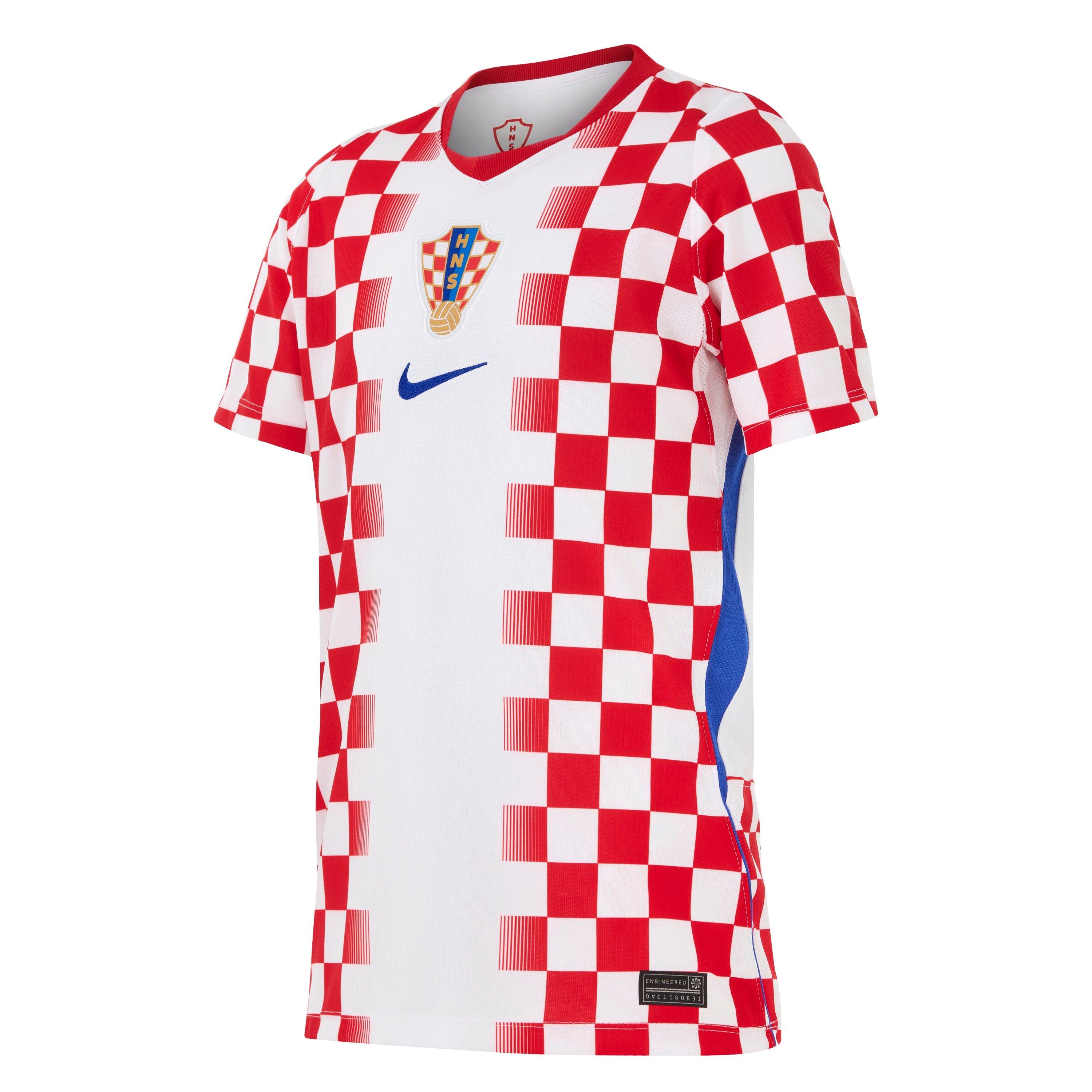 White/Red - Nike - Kids' Croatia 2026 Football Shirt - 1