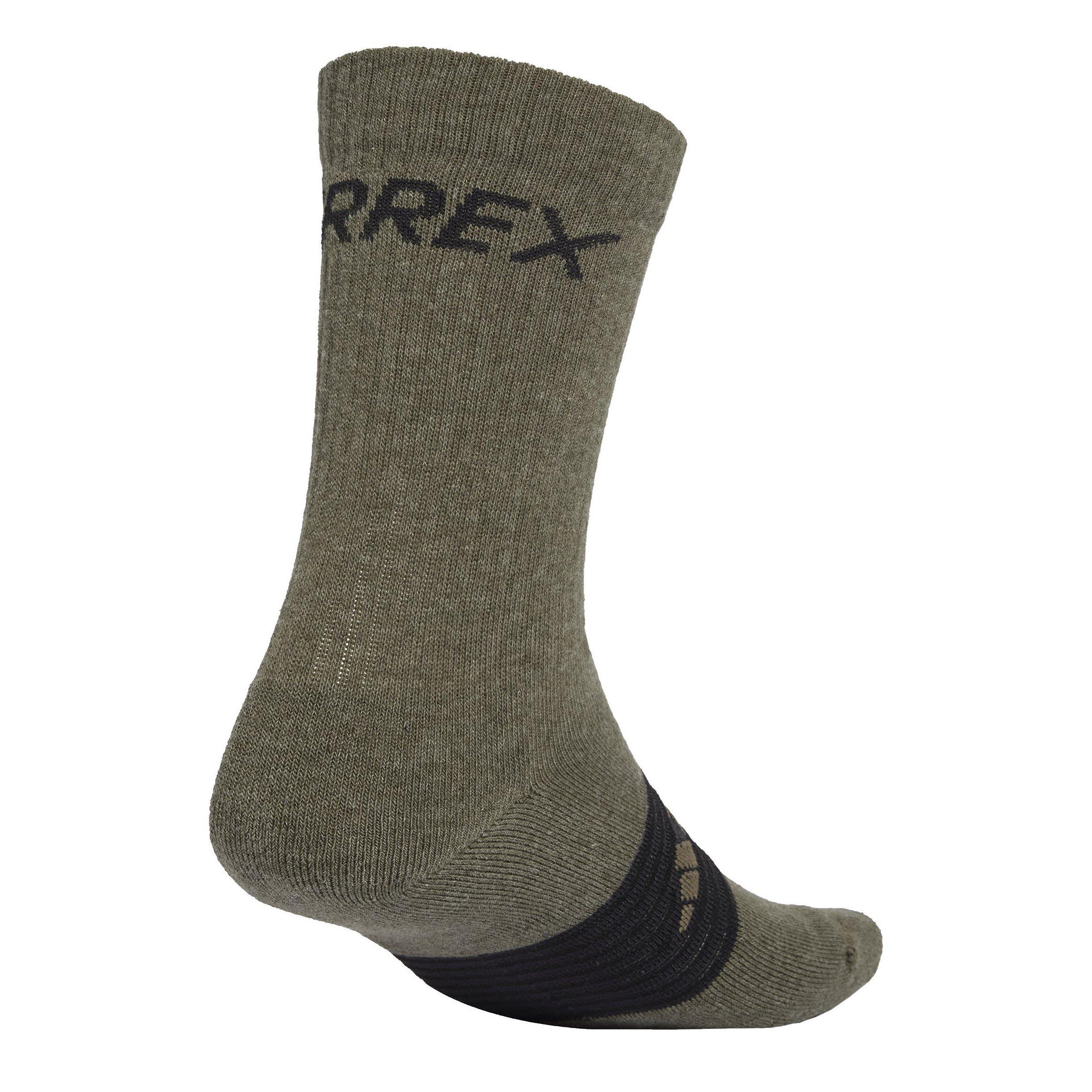 Olive/Orgn/Blk - adidas - Terrex Multi 3-Pack Socks Adults - 2