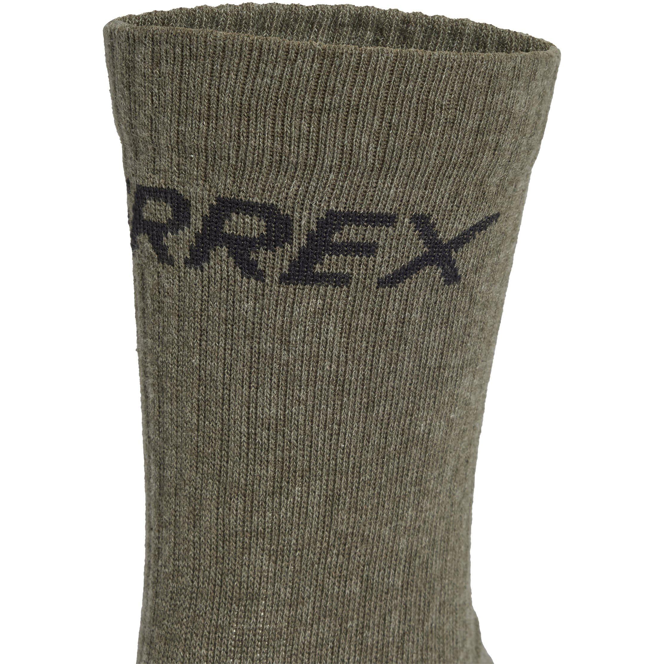 Olive/Orgn/Blk - adidas - Terrex Multi 3-Pack Socks Adults - 5