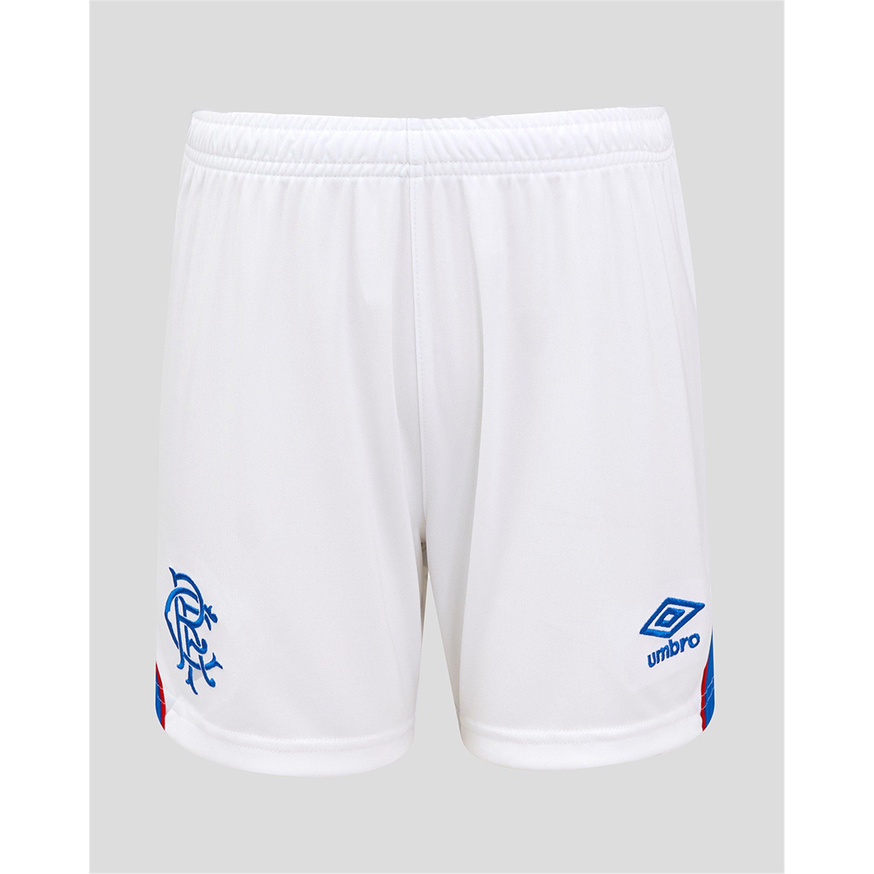 White/Blue - Umbro - Rangers Home Shorts 2025 2026 Adults - 1