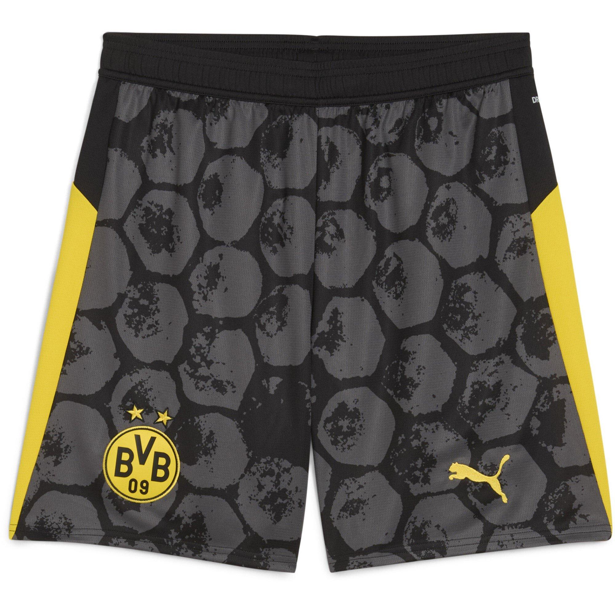 Black/Yellow - Puma - x KidsSuper Borussia Dortmund Home Shorts 2025 2026 Adults - 1