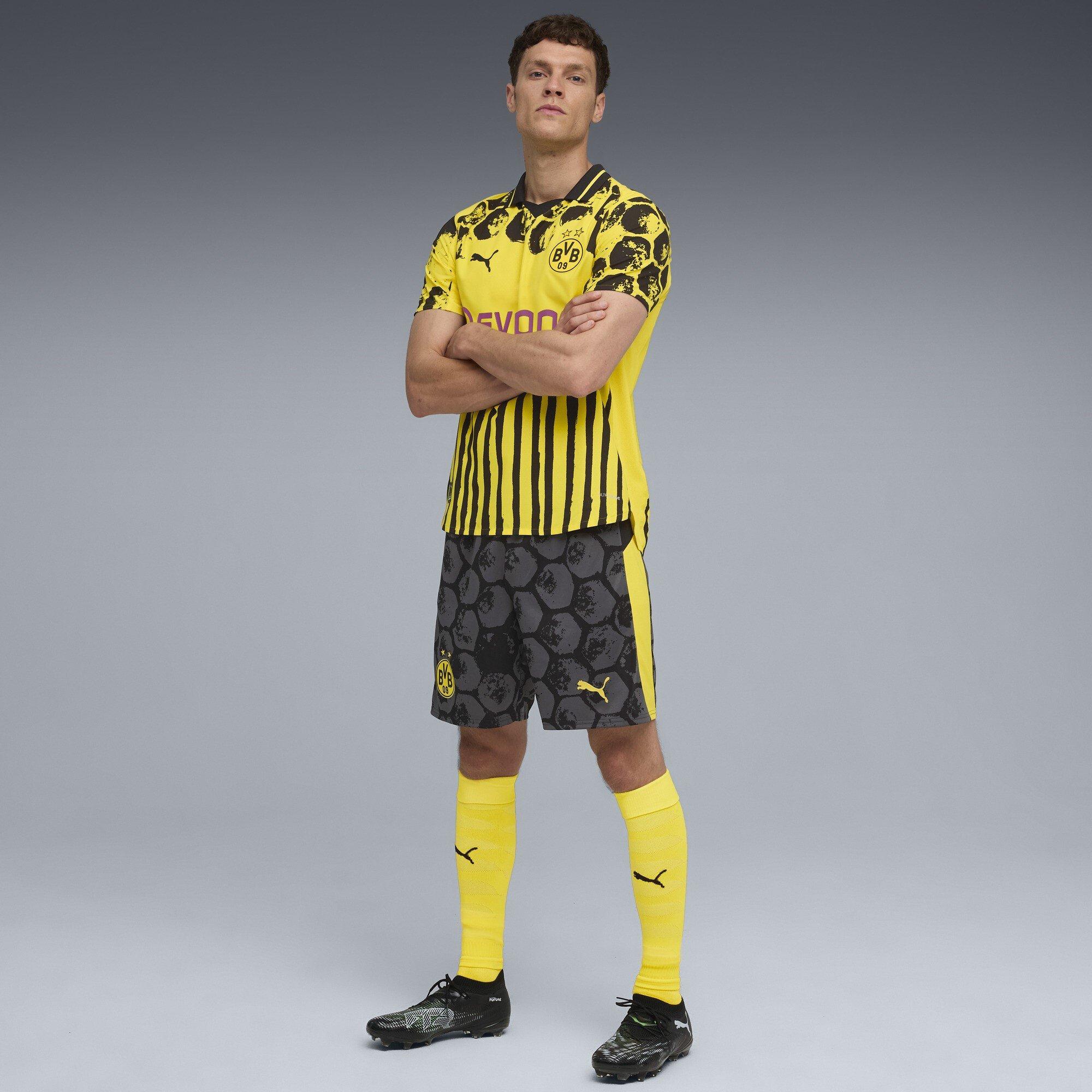 Black/Yellow - Puma - x KidsSuper Borussia Dortmund Home Shorts 2025 2026 Adults - 5