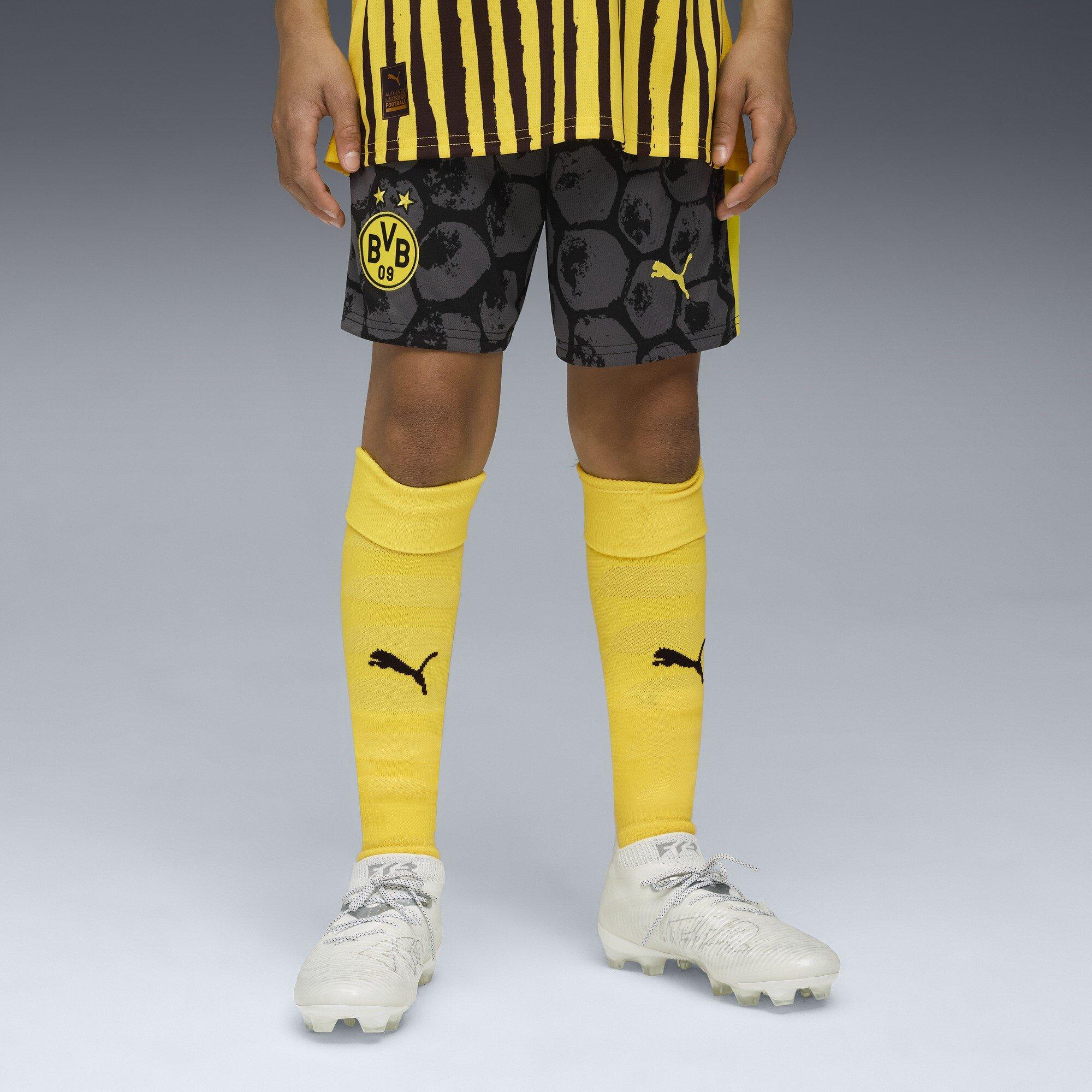 Black/Yellow - Puma - x KidsSuper Borussia Dortmund Home Shorts 2025 2026 Juniors - 3