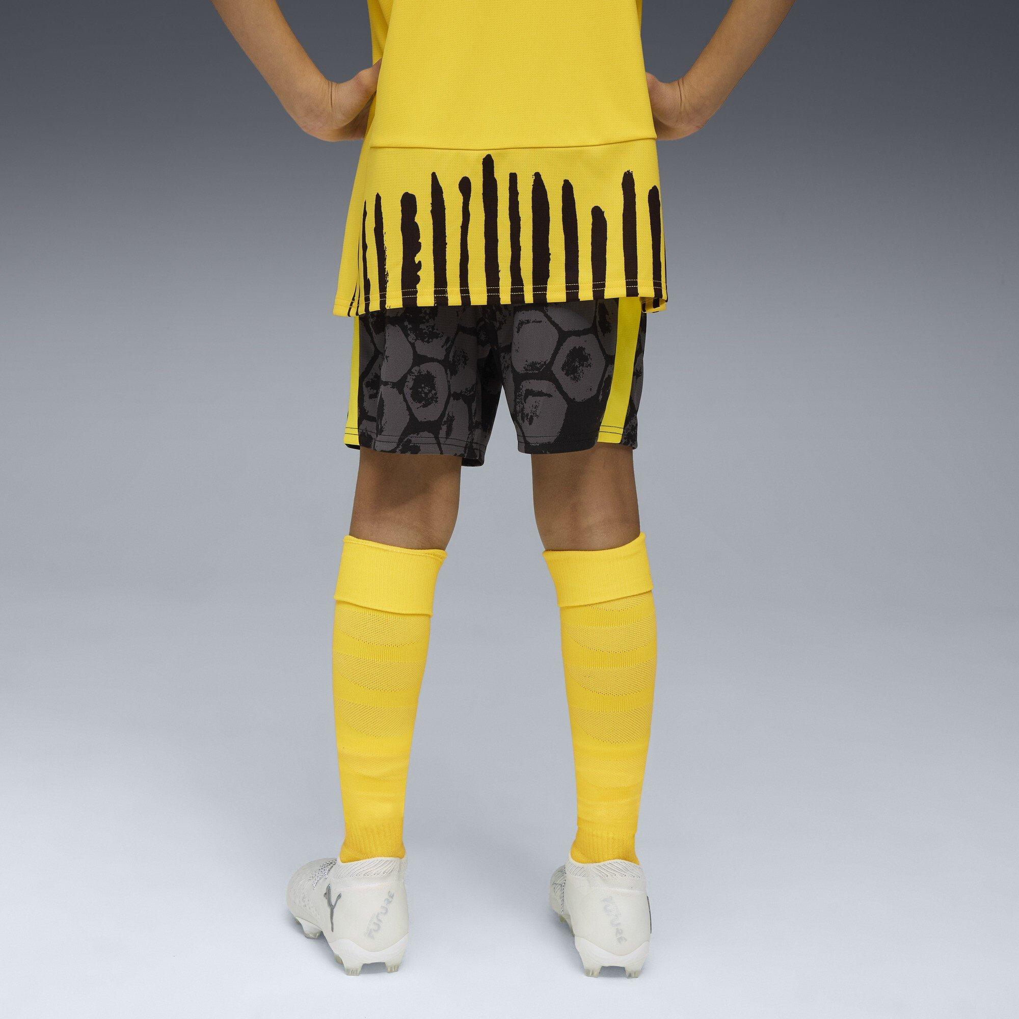 Black/Yellow - Puma - x KidsSuper Borussia Dortmund Home Shorts 2025 2026 Juniors - 4