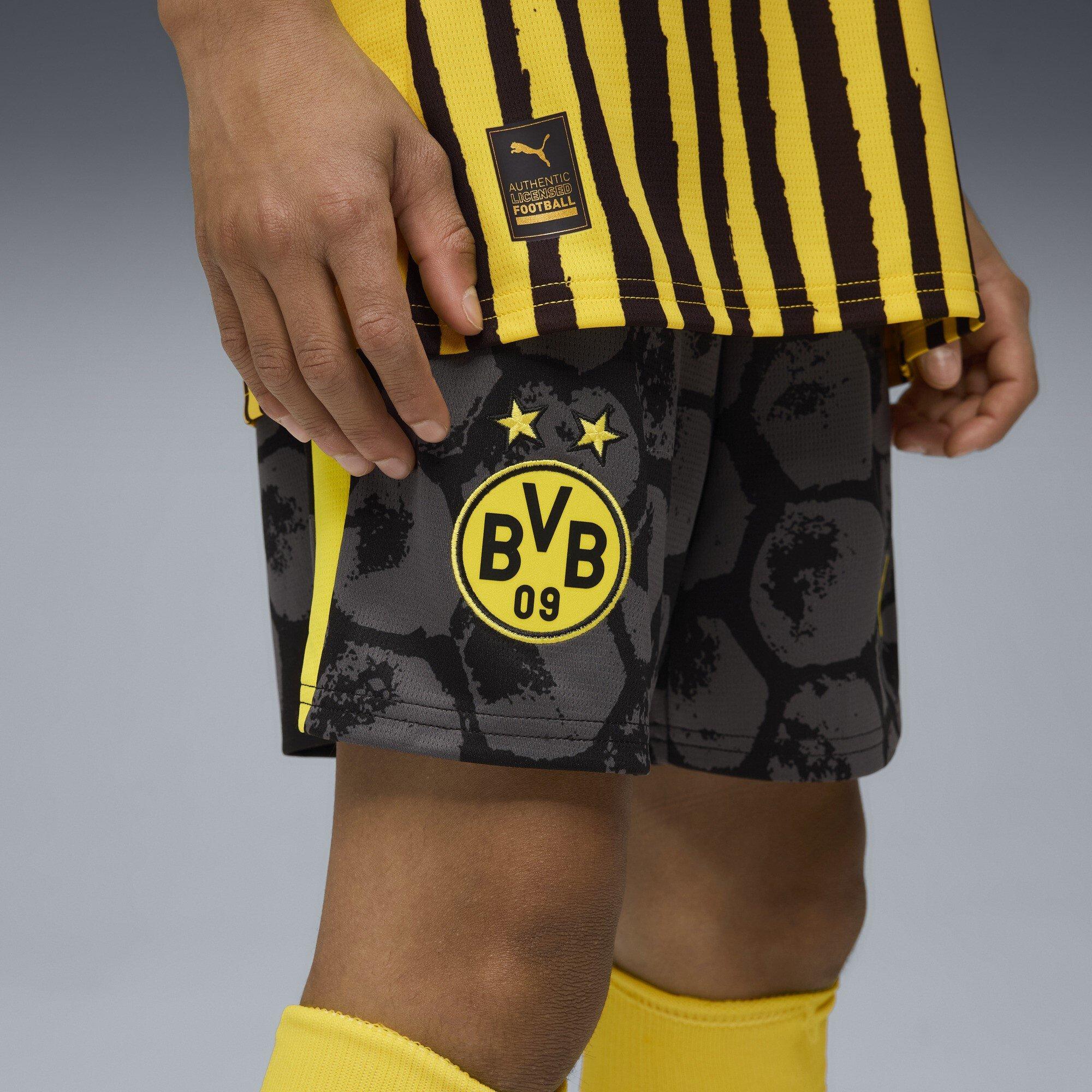 Black/Yellow - Puma - x KidsSuper Borussia Dortmund Home Shorts 2025 2026 Juniors - 5